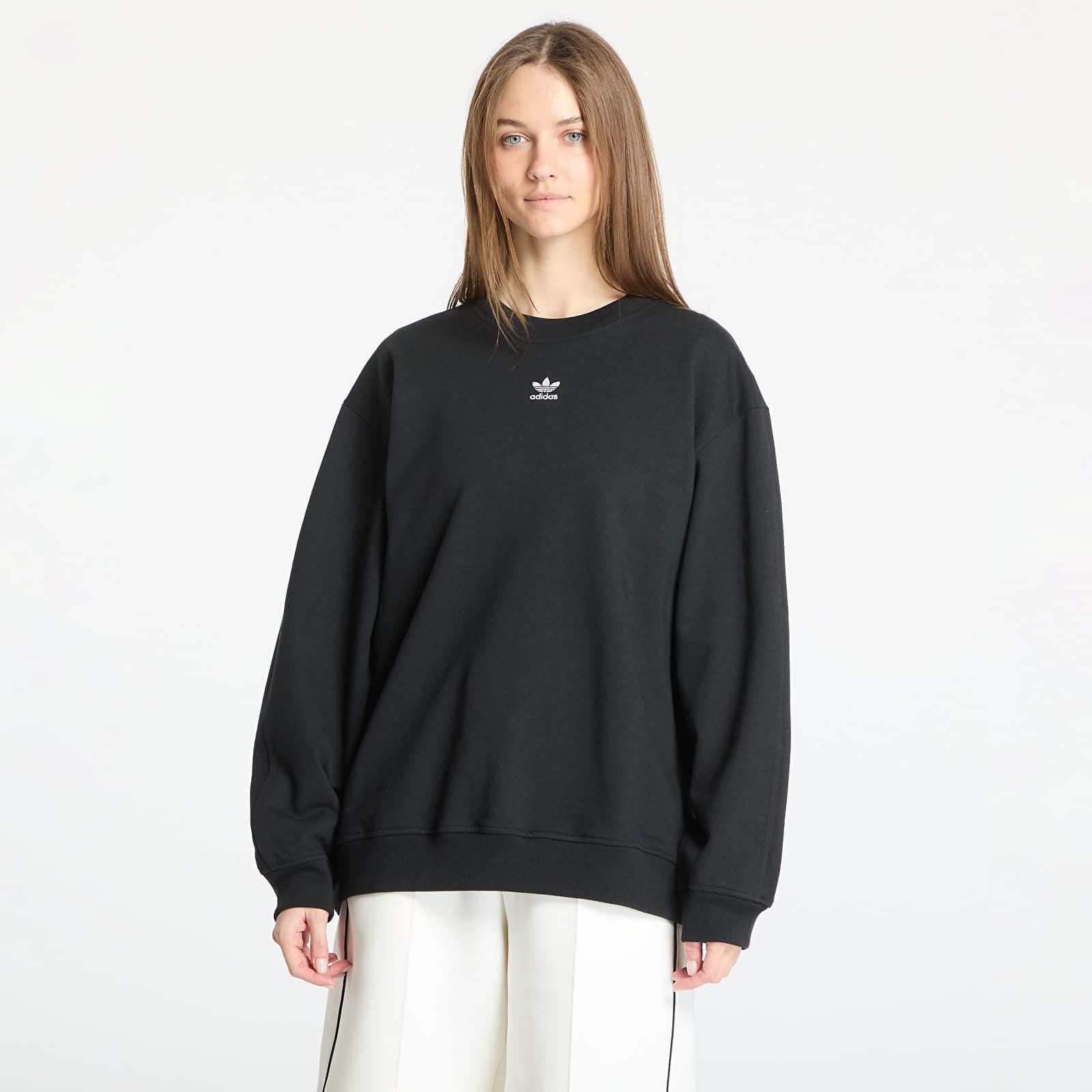 Sweatshirt adidas Essentials Oversized French Terry Sweatshirt Black M