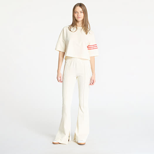 Jogger Pants adidas 3 Stripes Flared Firebird Trackpant Cream