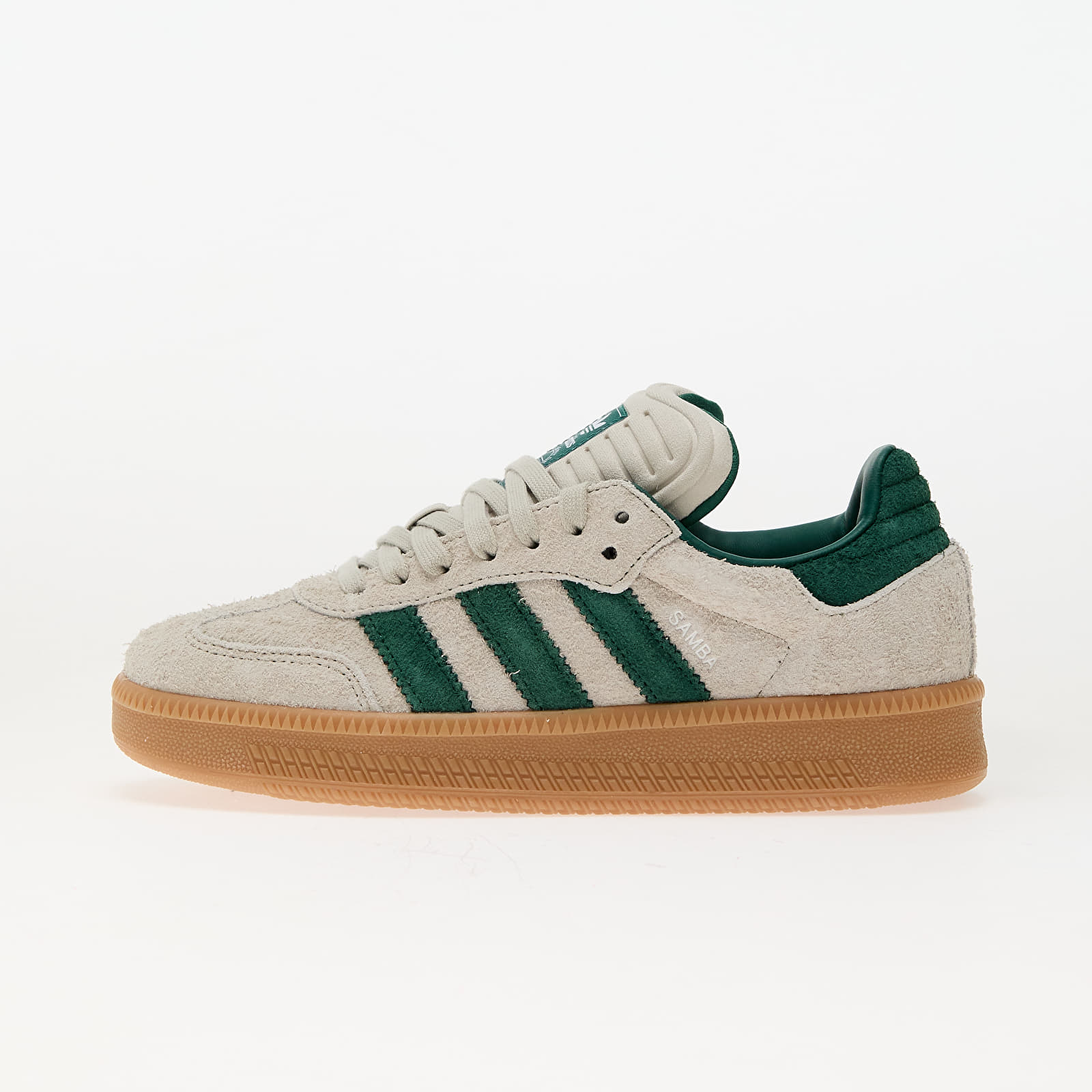 Men's shoes adidas Samba Xlg Putty Grey/ Collegiate Green/ Gum 3