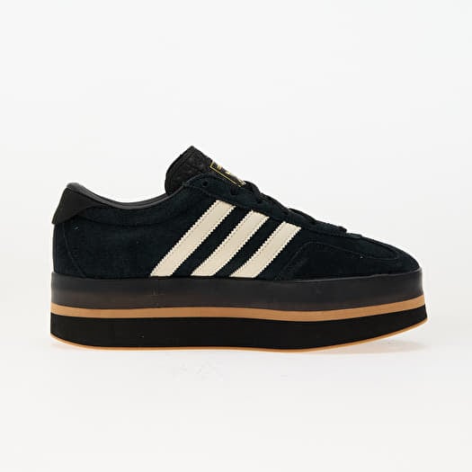 美品☆adidas Originals GAZELLE STACK W Women's shoes adidas Gazelle Stack W Core Black/ Cream White/ Gum