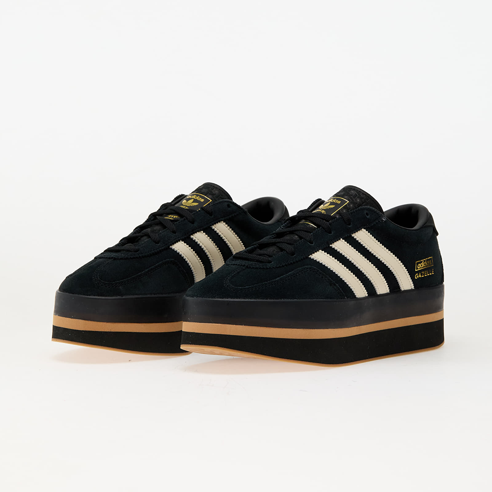 Damen Sneaker und Schuhe adidas Gazelle Stack W Core Black/ Cream White/ Gum 3