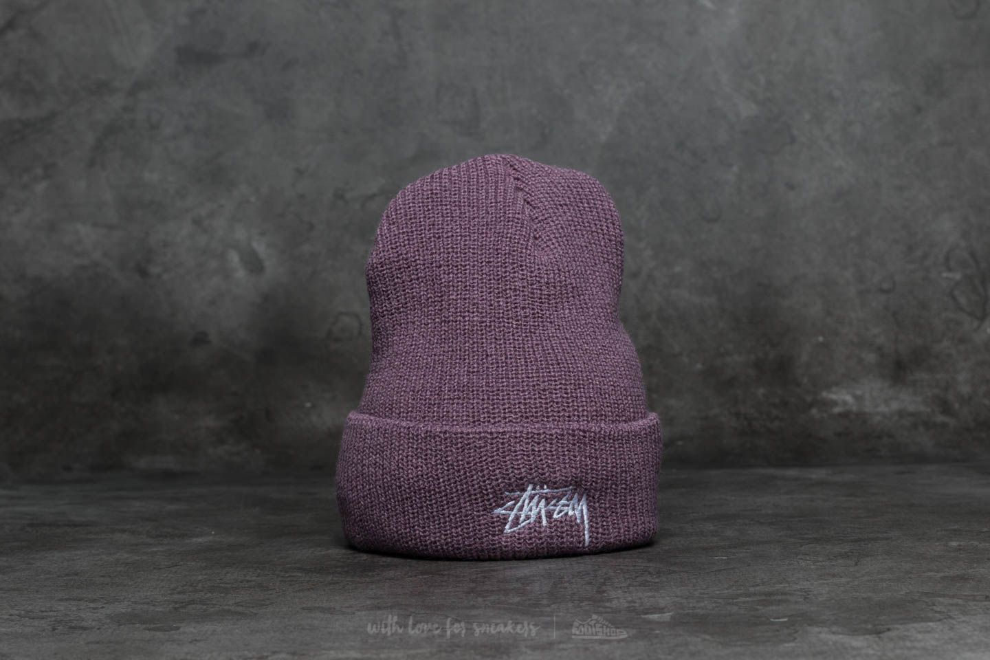 Hats Stussy Stock Ho17 Cuff Beanie Levander Footshop