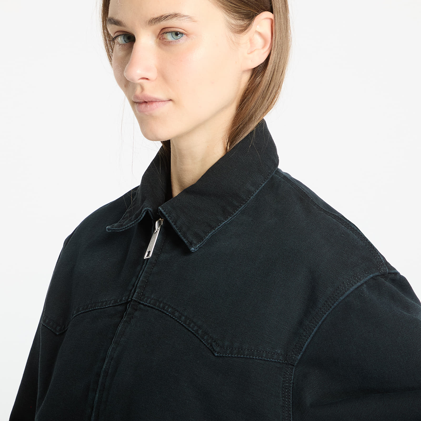 Jacken Carhartt WIP OG Santa Fe Jacket UNISEX Black/ Black Stone Canvas