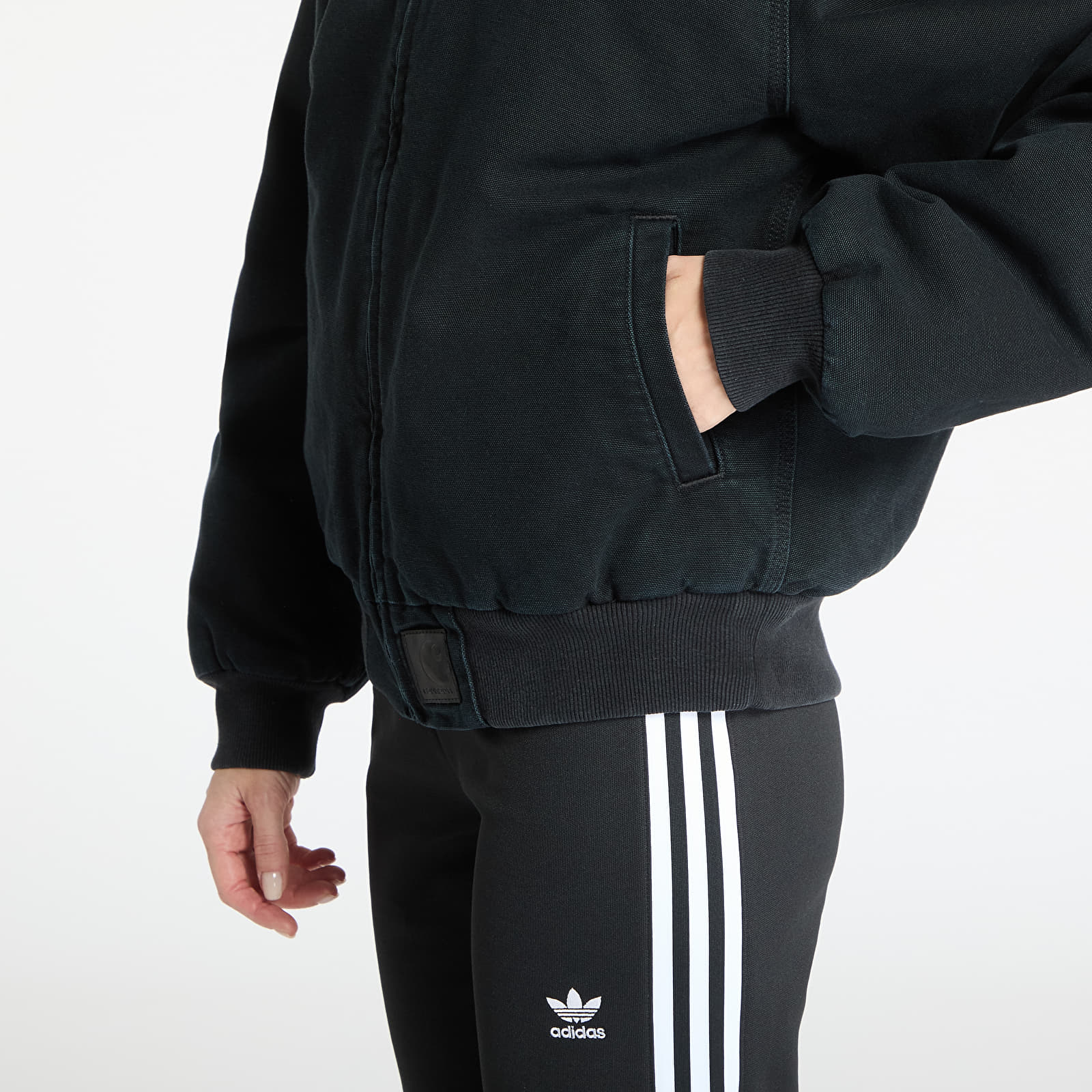 Jacken Carhartt WIP OG Santa Fe Jacket UNISEX Black/ Black Stone Canvas