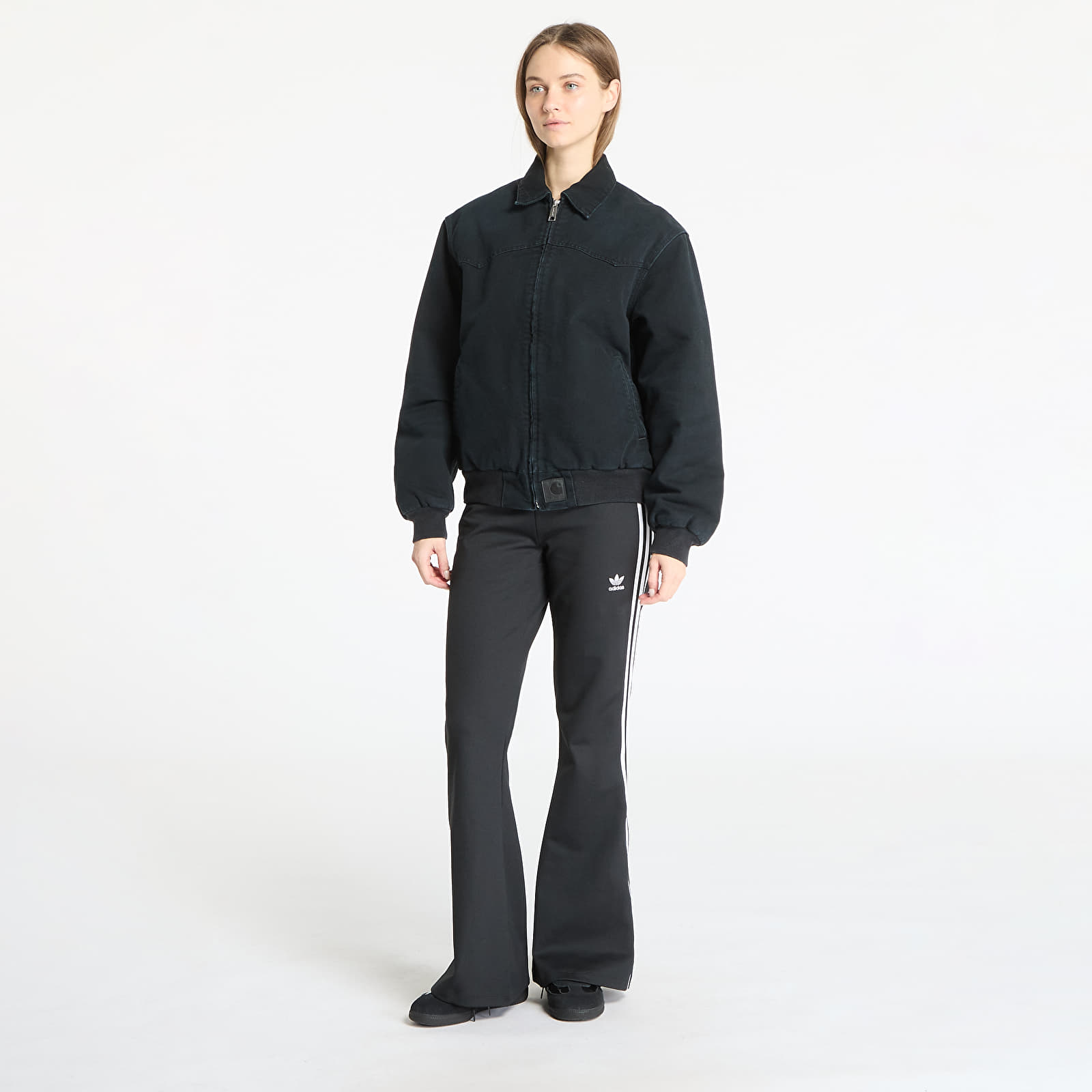 Jacken Carhartt WIP OG Santa Fe Jacket UNISEX Black/ Black Stone Canvas