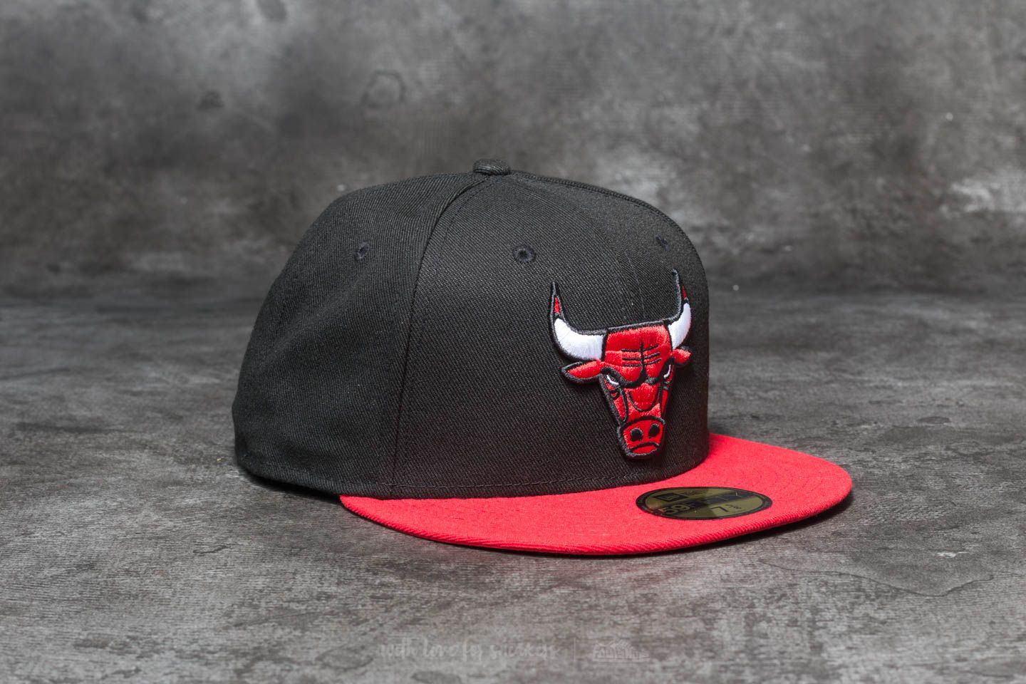 Casquettes New Era 59Fifty NBA Team Chicago Bulls Cap Black/ Red