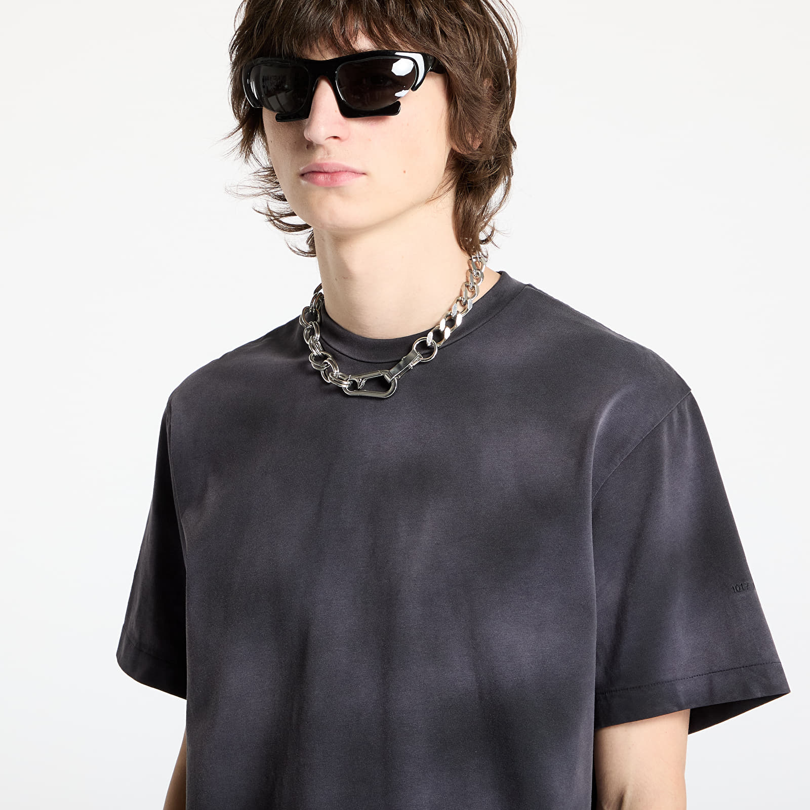 Männer T-Shirts Alyx Studio Garment Dye Tee Washed Black