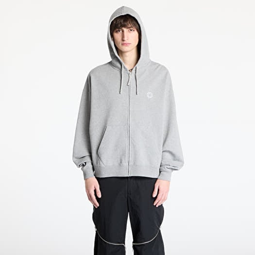 Alyx Studio Essentials Boxy Zip-Up Hoodie UNISEX Light Heather Grey