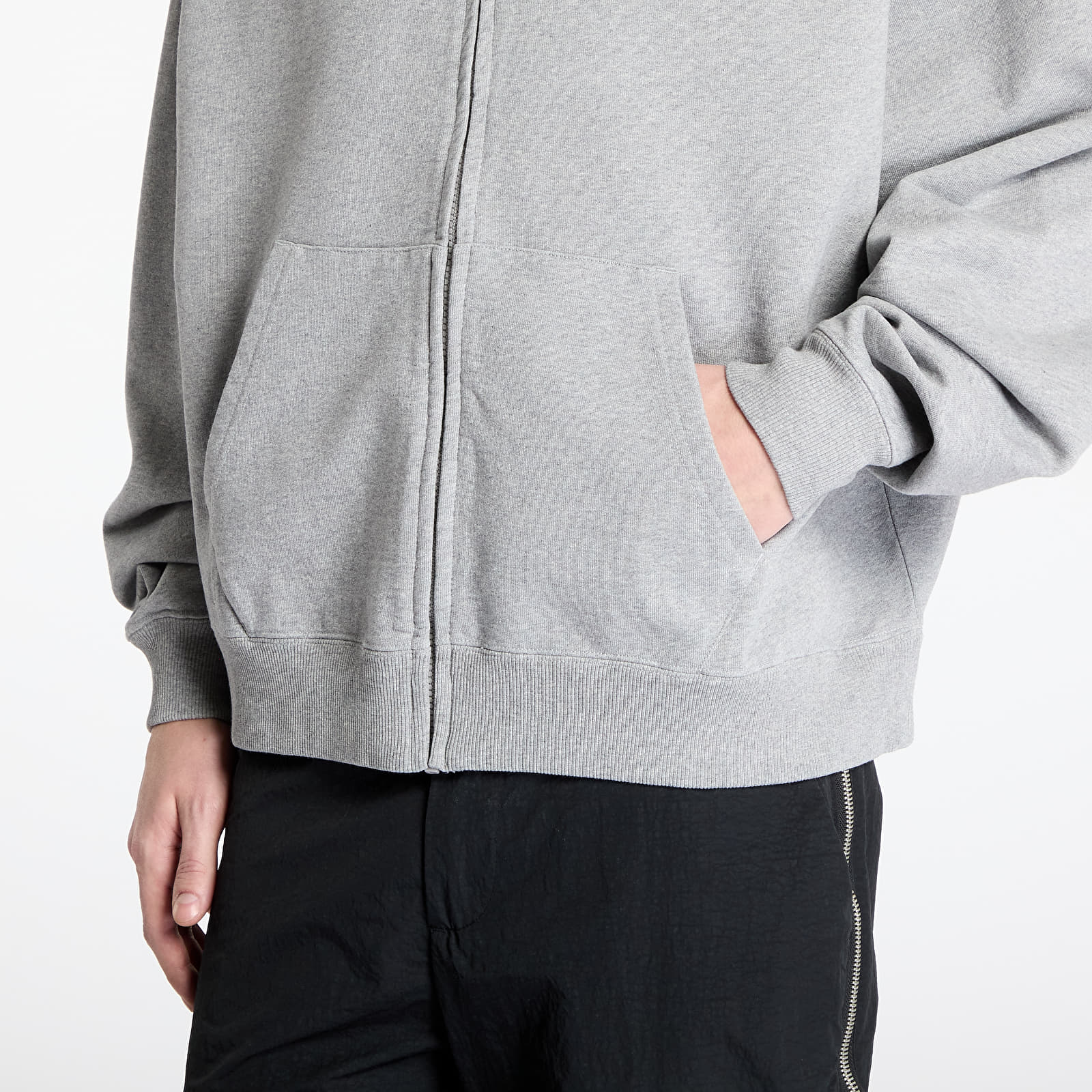 Sweatjacken und Sweatshirts Alyx Studio Essentials Boxy Zip-Up Hoodie UNISEX Light Heather Grey