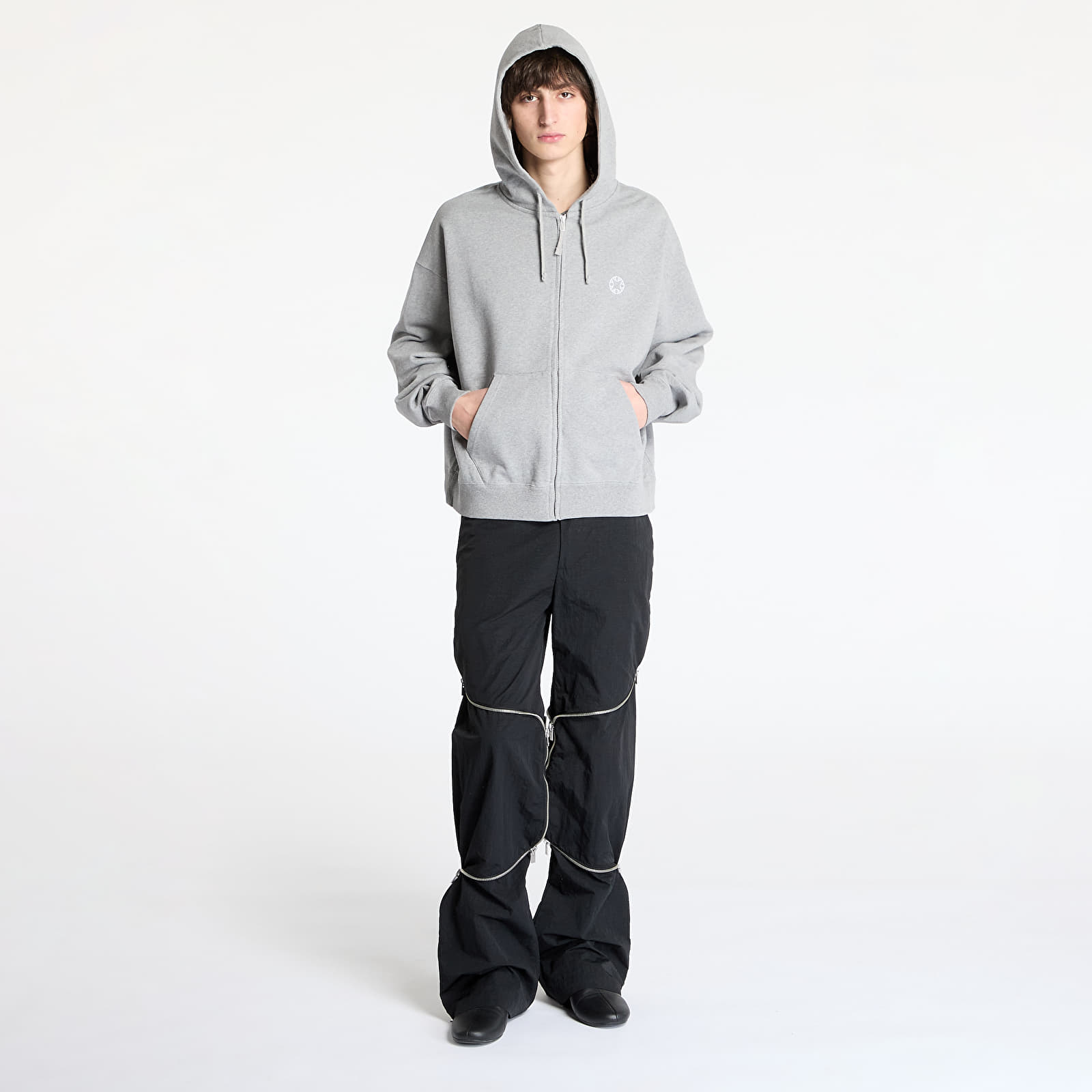 Sweatjacken und Sweatshirts Alyx Studio Essentials Boxy Zip-Up Hoodie UNISEX Light Heather Grey