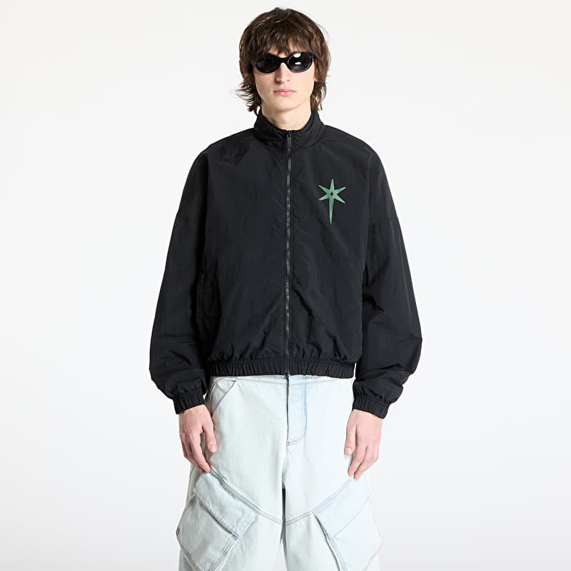 Jas Marcelo Burlon County Goth Nylon Track Jacket Black