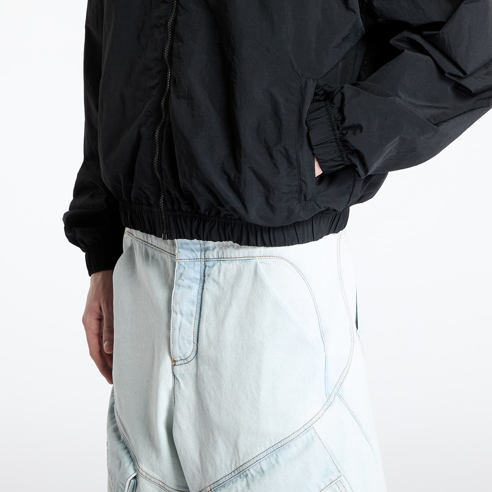 Herrenjacken Marcelo Burlon County Goth Nylon Track Jacket Black