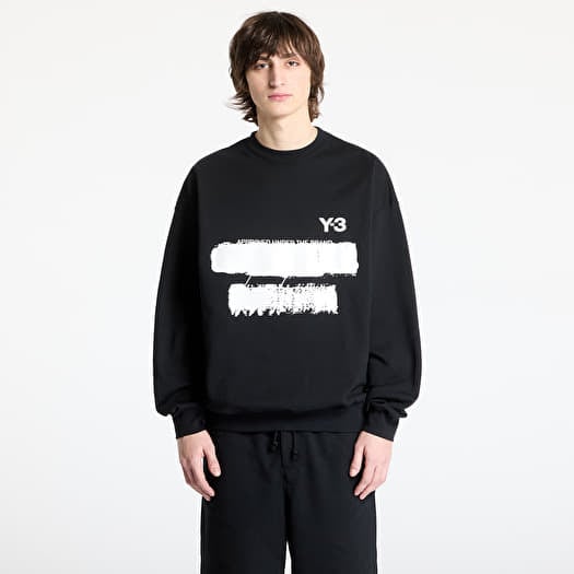 Mikina Y-3 Graphic Crew Sweater UNISEX Black