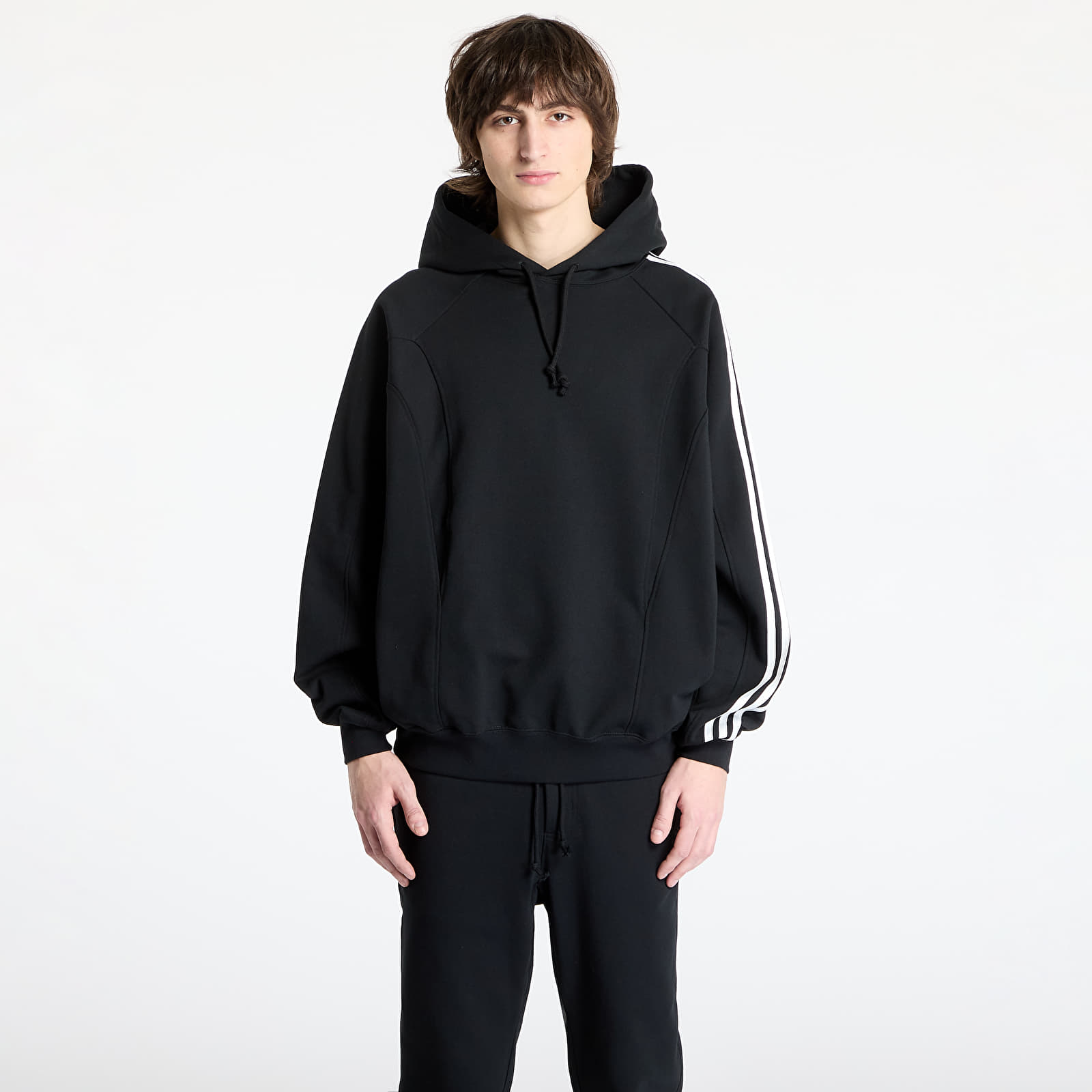 Férfi kapucnis pulcsik Y-3 Cut Line Hoodie UNISEX Black