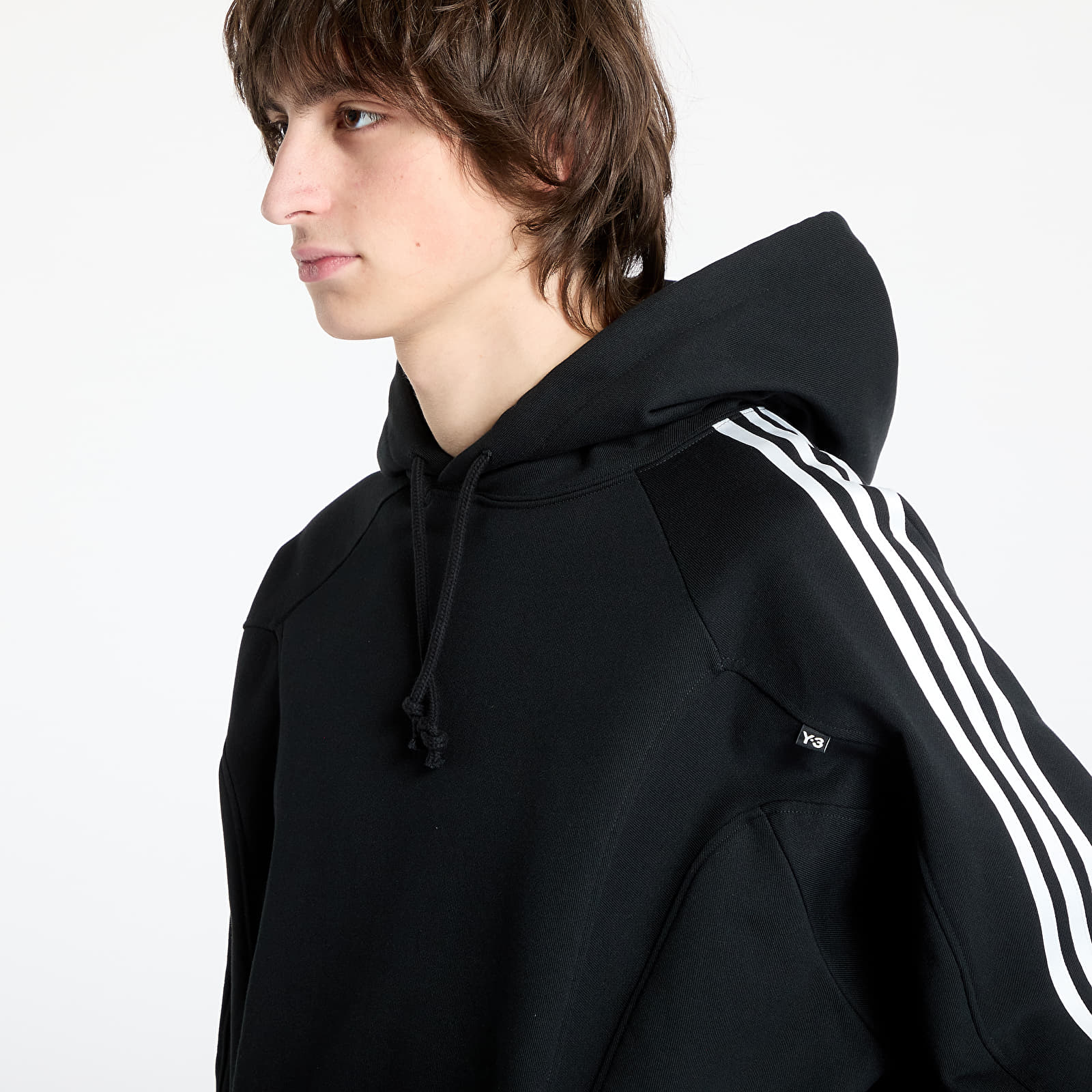 Férfi kapucnis pulcsik Y-3 Cut Line Hoodie UNISEX Black