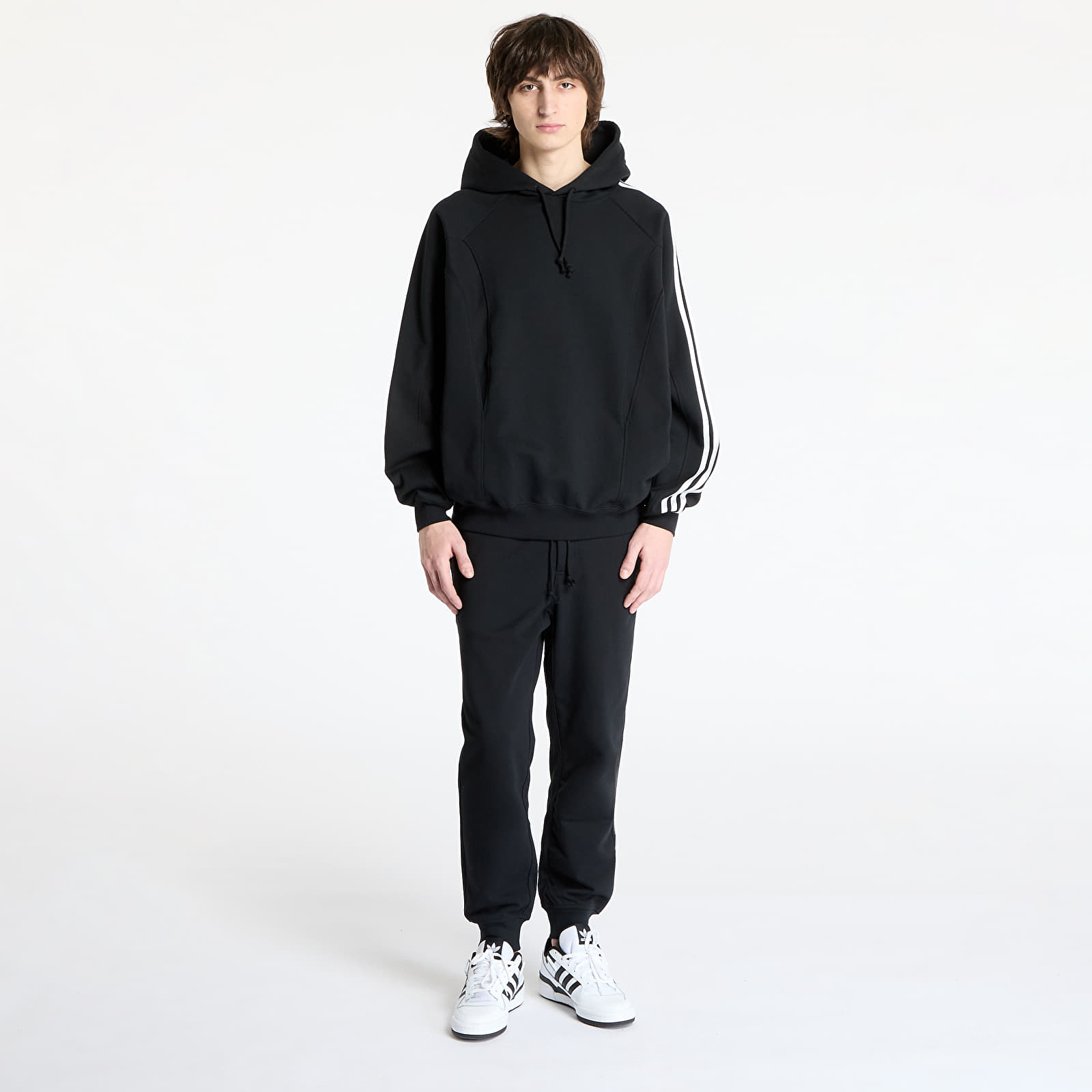 Férfi kapucnis pulcsik Y-3 Cut Line Hoodie UNISEX Black