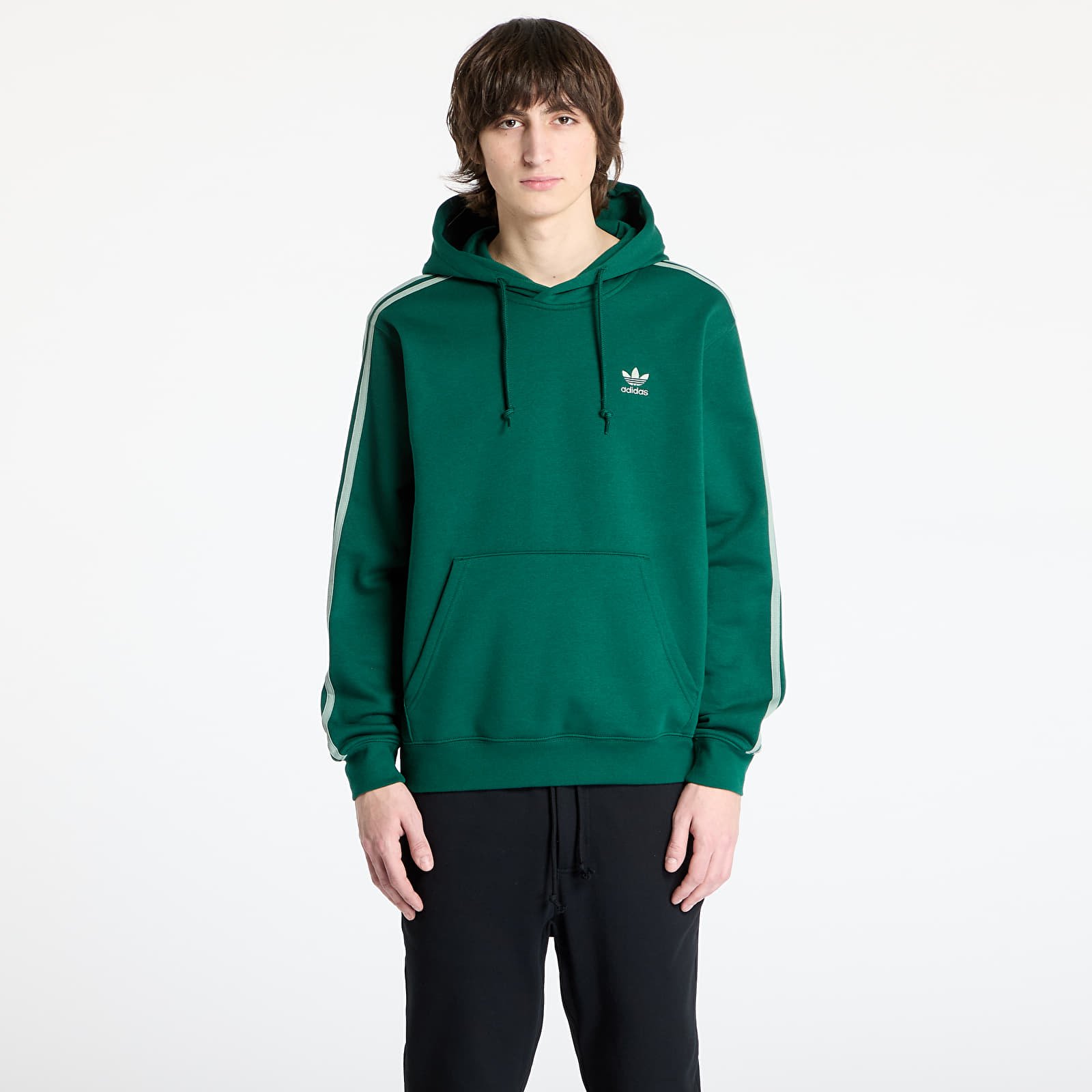 Hoodies and sweatshirts  adidas Adicolor Classics 3-Stripes Hoody Collegiate Green