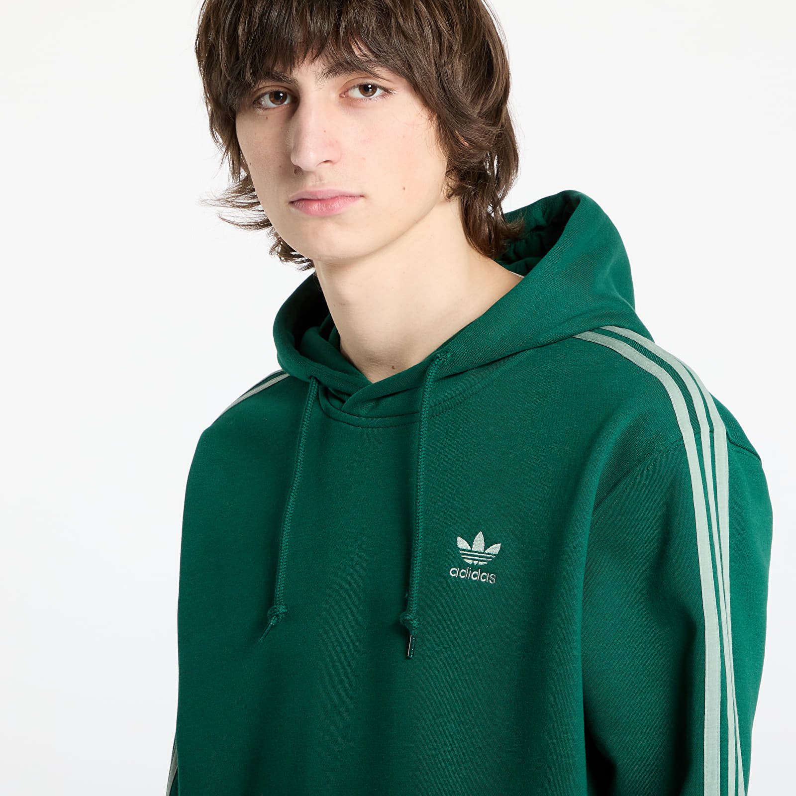 Hoodies and sweatshirts  adidas Adicolor Classics 3-Stripes Hoody Collegiate Green