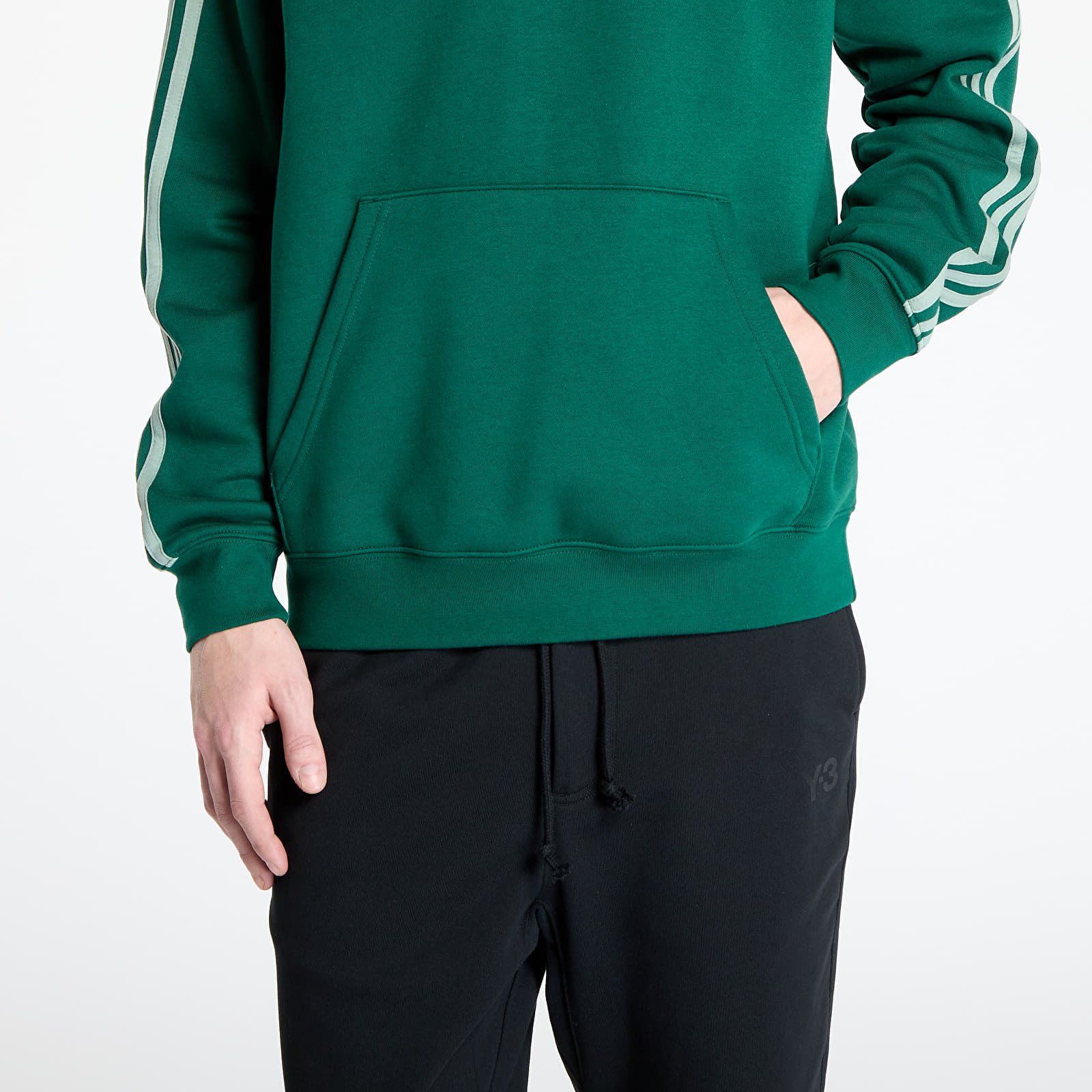 Hoodies and sweatshirts  adidas Adicolor Classics 3-Stripes Hoody Collegiate Green