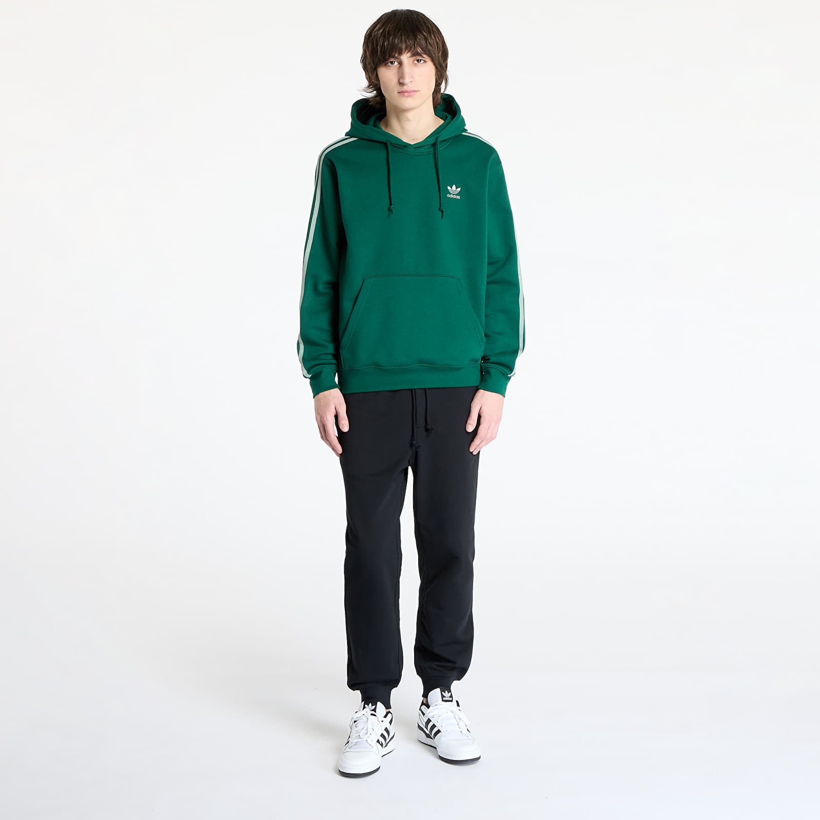 Hoodies and sweatshirts  adidas Adicolor Classics 3-Stripes Hoody Collegiate Green