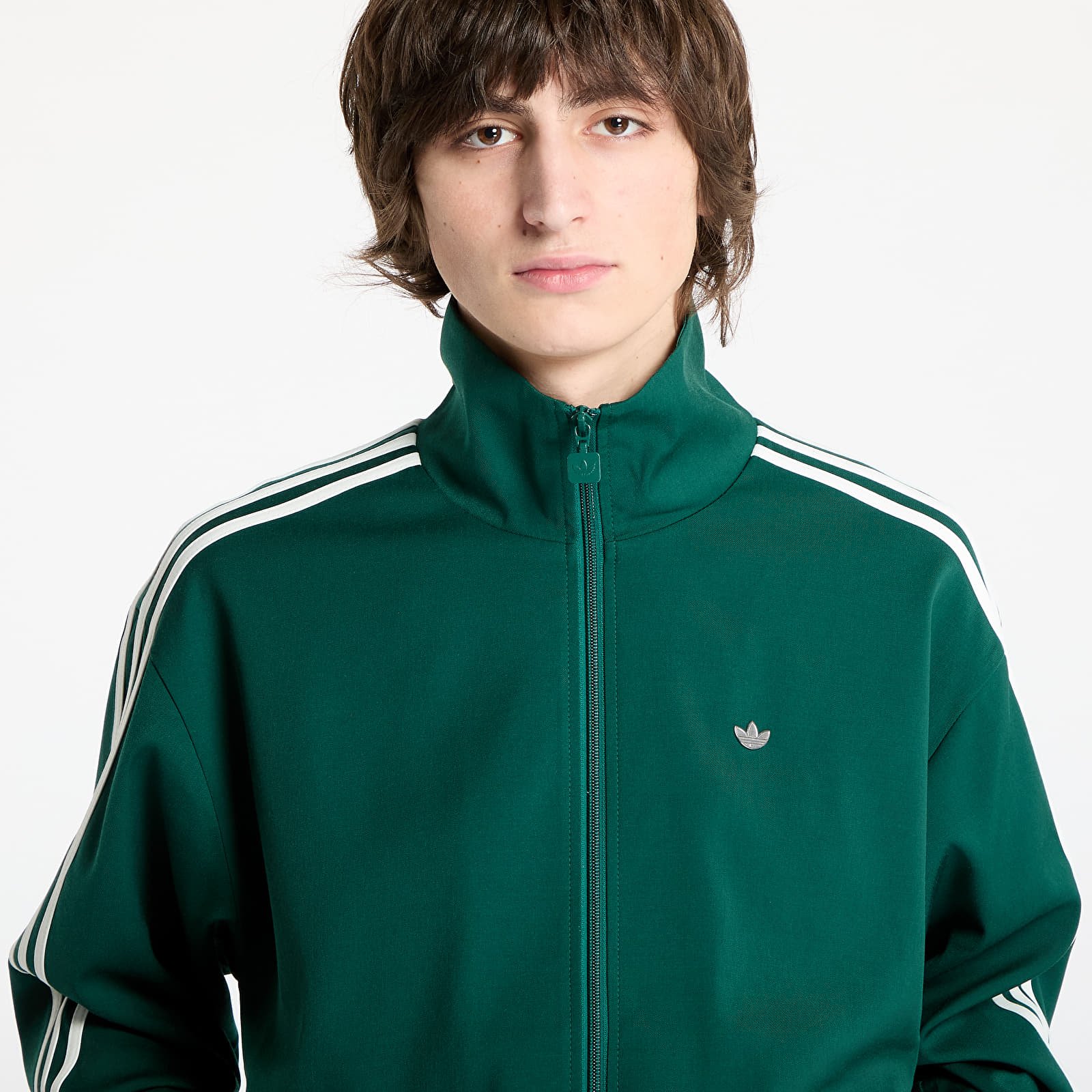 Mikiny adidas Premium Firebird Track Top Green/ Collegiate Green