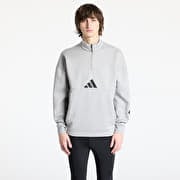 adidas Z.N.E. Half Zip Hoodie Grey/ Medium Grey Heather