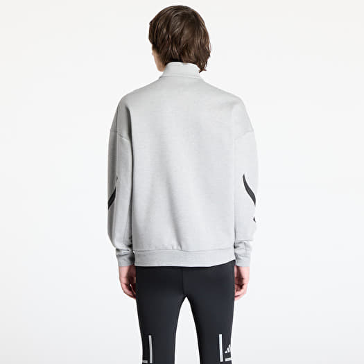 adidas Z.N.E. Half Zip Hoodie Grey/ Medium Grey Heather | Footshop