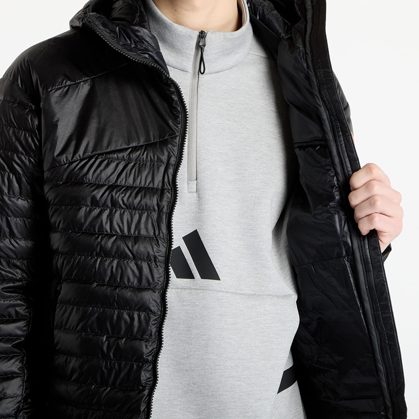 Casacos adidas Terrex Techrock Down Hooded Jacket Black