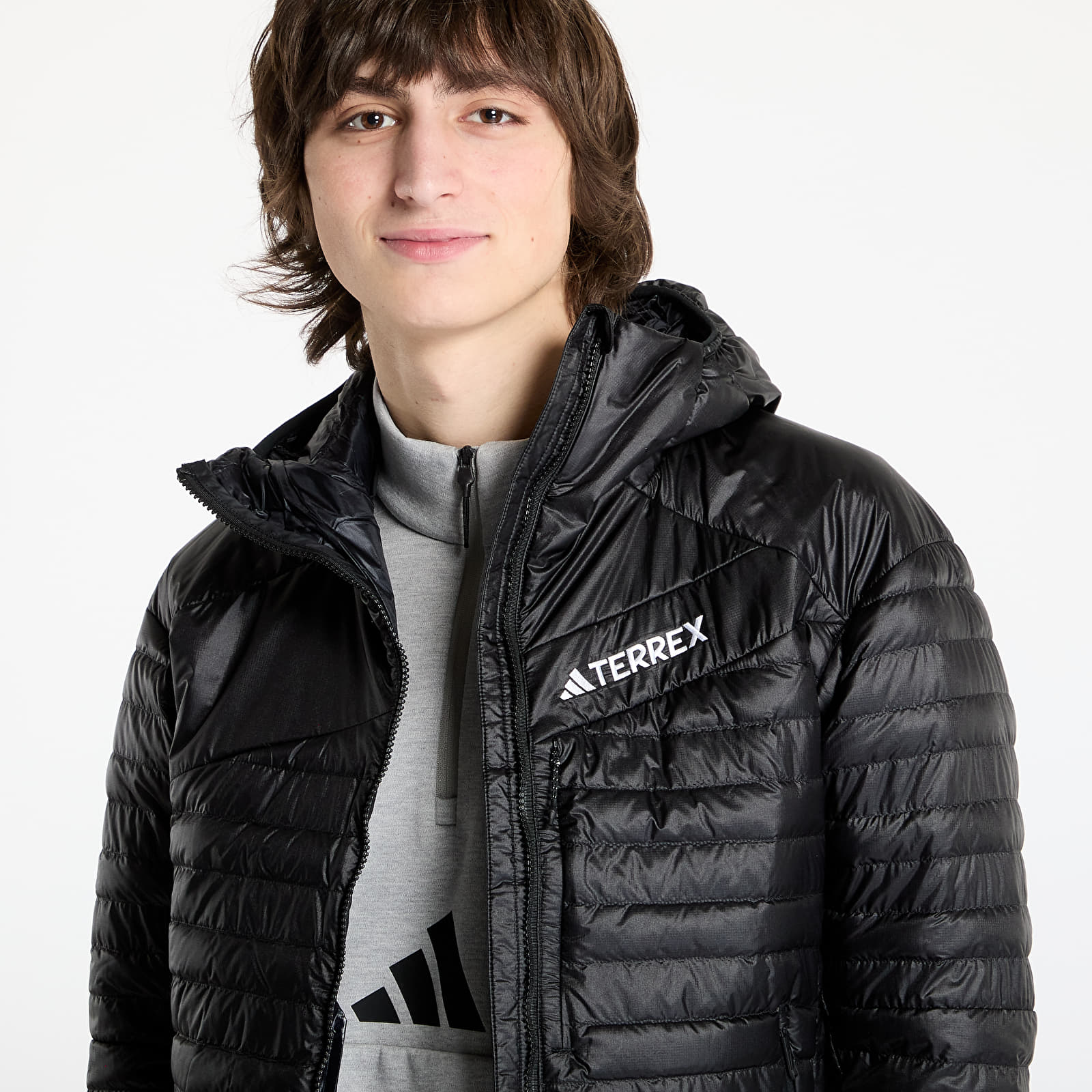 Casacos adidas Terrex Techrock Down Hooded Jacket Black
