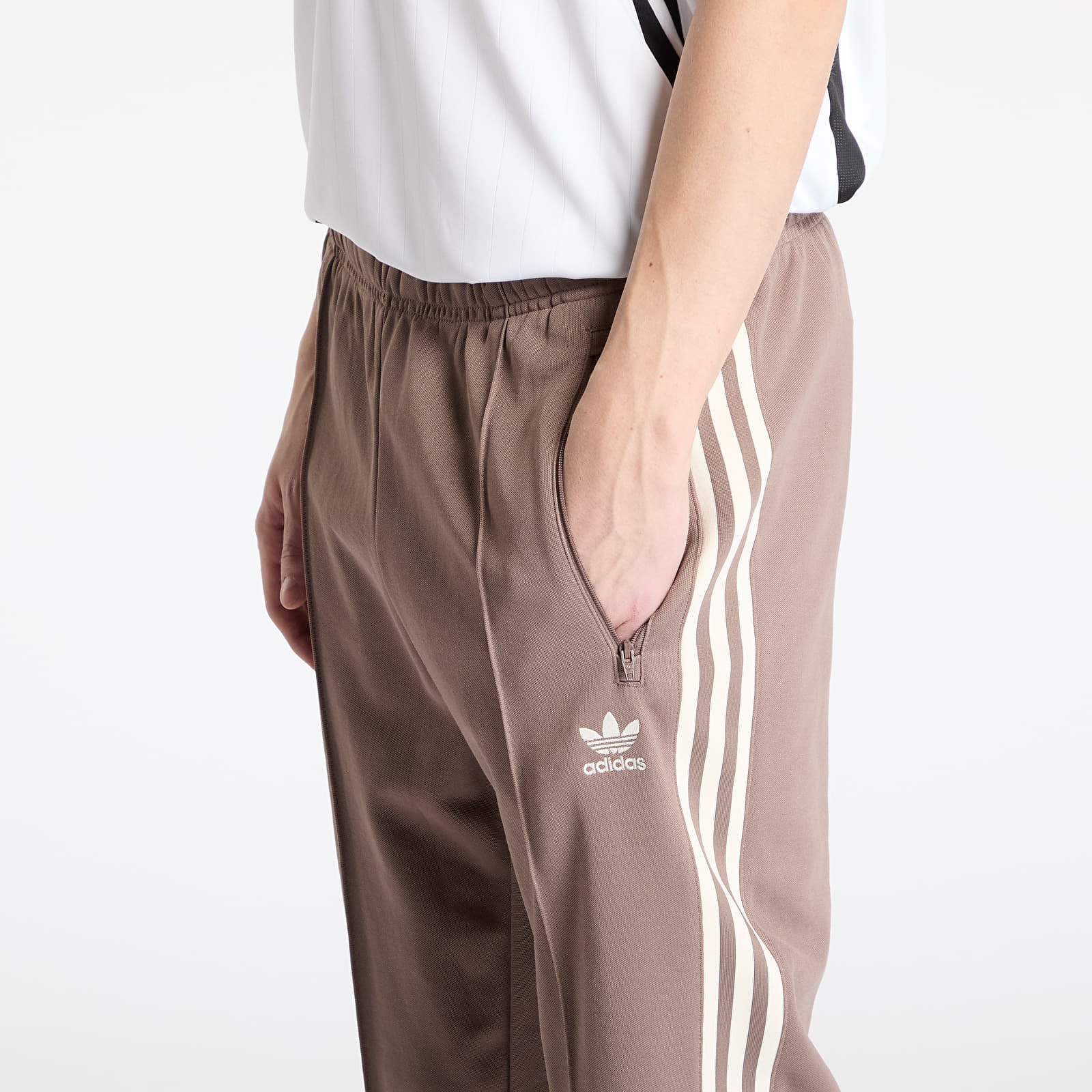 Spodnie dresowe adidas Adicolor Classics Track Pants Trace Brown/ Wonder White