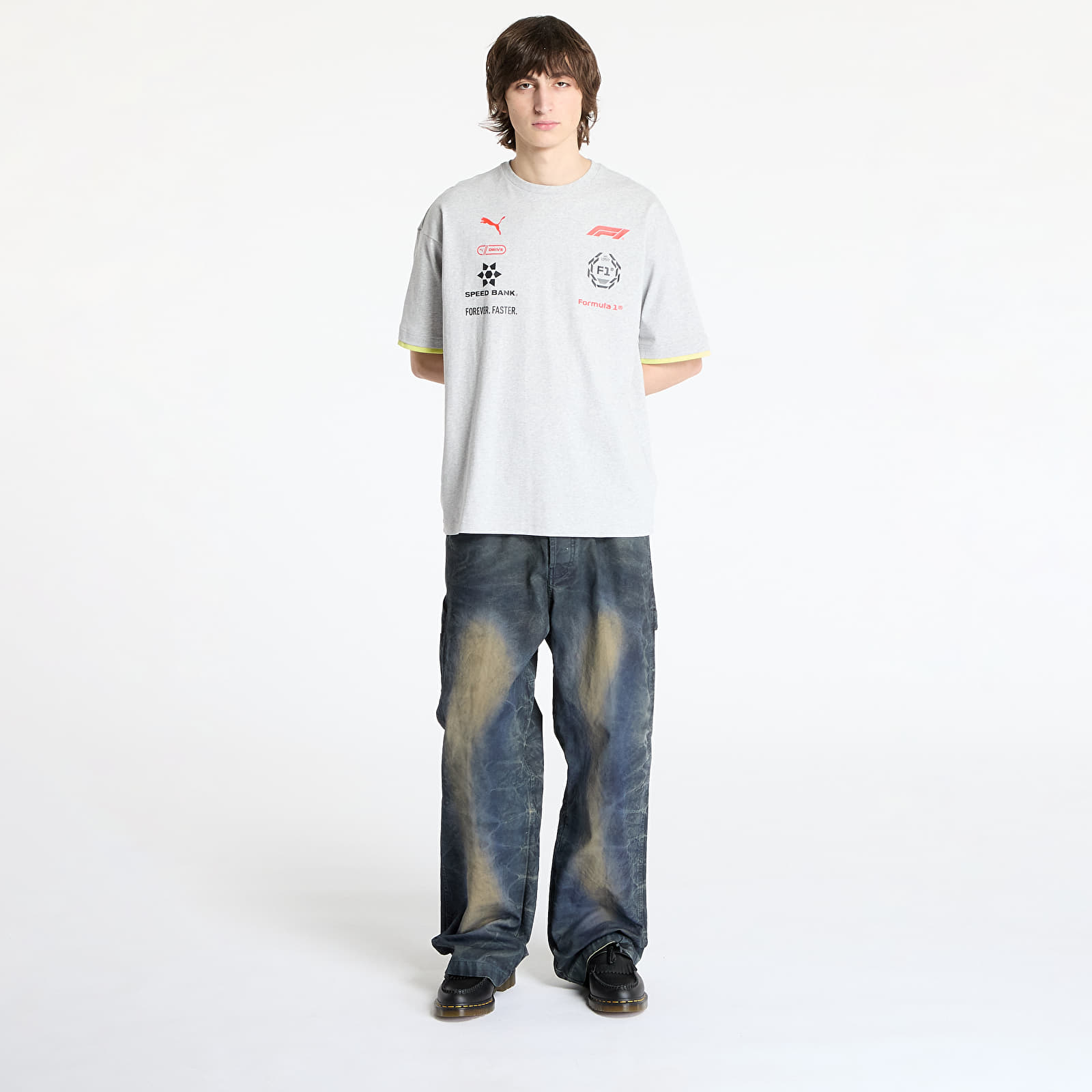 Pólók Puma F1 Racing Tee Light Gray Heather