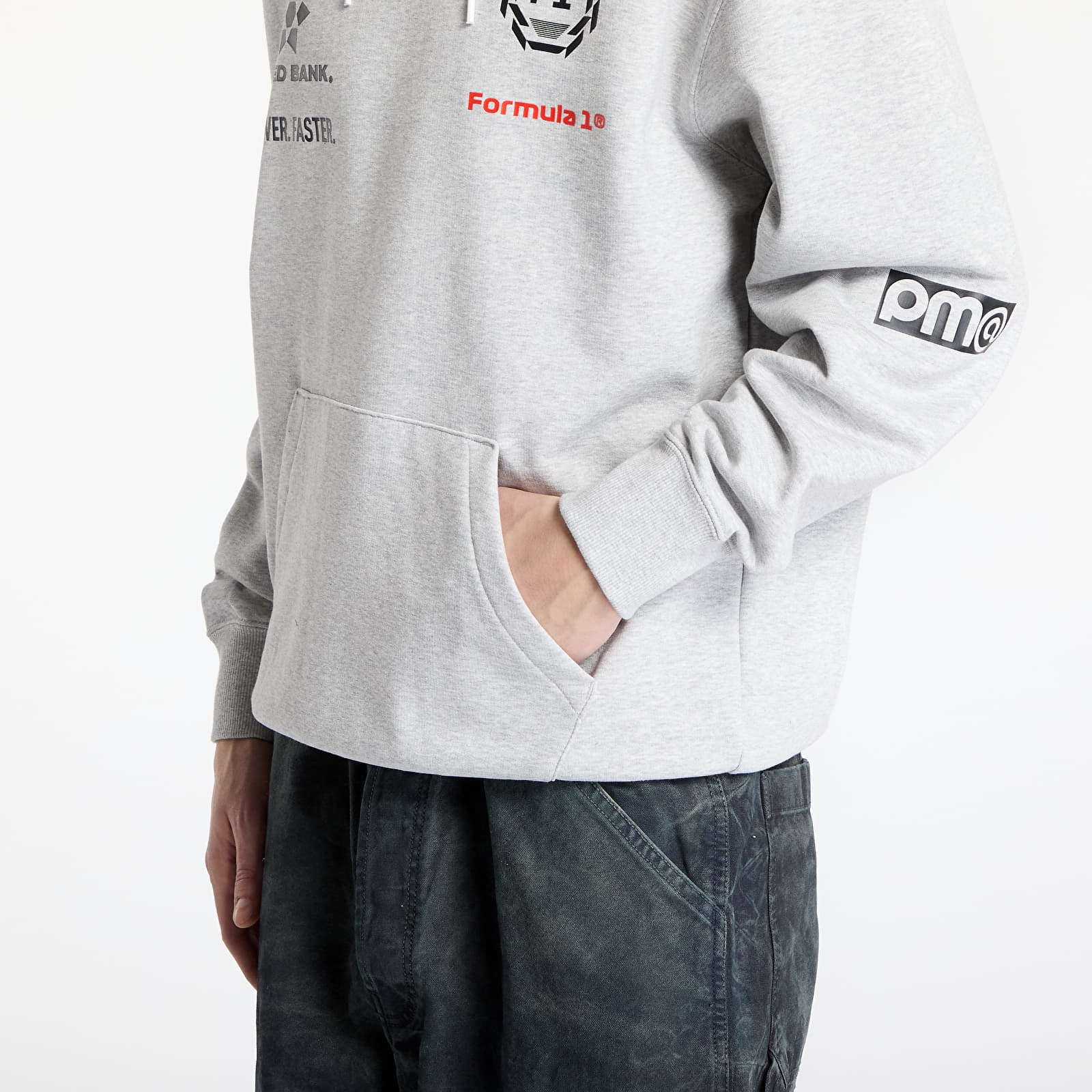 Kapucnis pulóverek és pulcsik Puma F1 Racing Hoodie Light Gray Heather