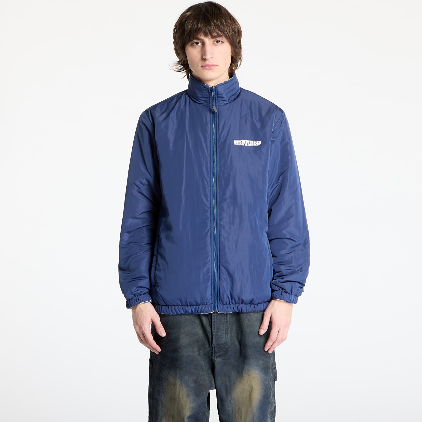 Dzsekik RIPNDIP Haku Reversible Jacket Off White/ Navy