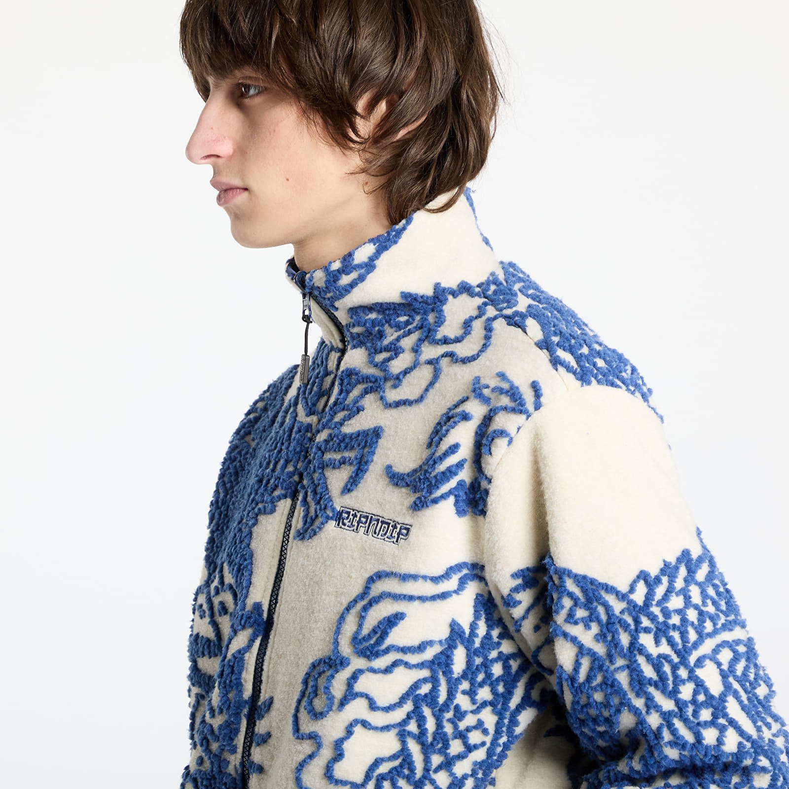 Dzsekik RIPNDIP Haku Reversible Jacket Off White/ Navy