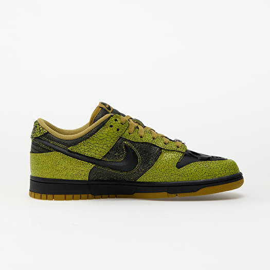 lime green and black dunks