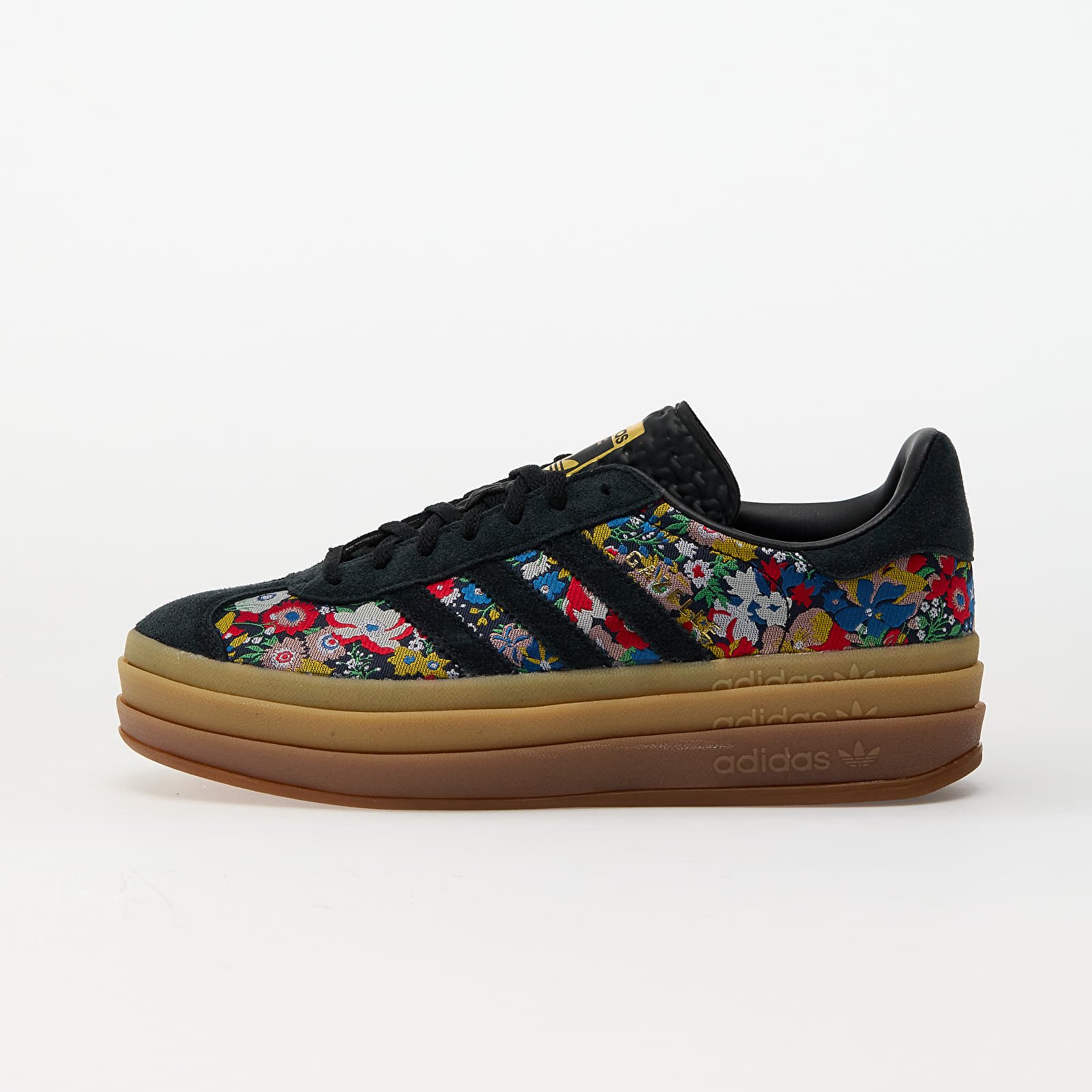 Дамски кецове и обувки adidas x Liberty London Gazelle Bold W Core Black/ Supplier Color/ Gold Metalic