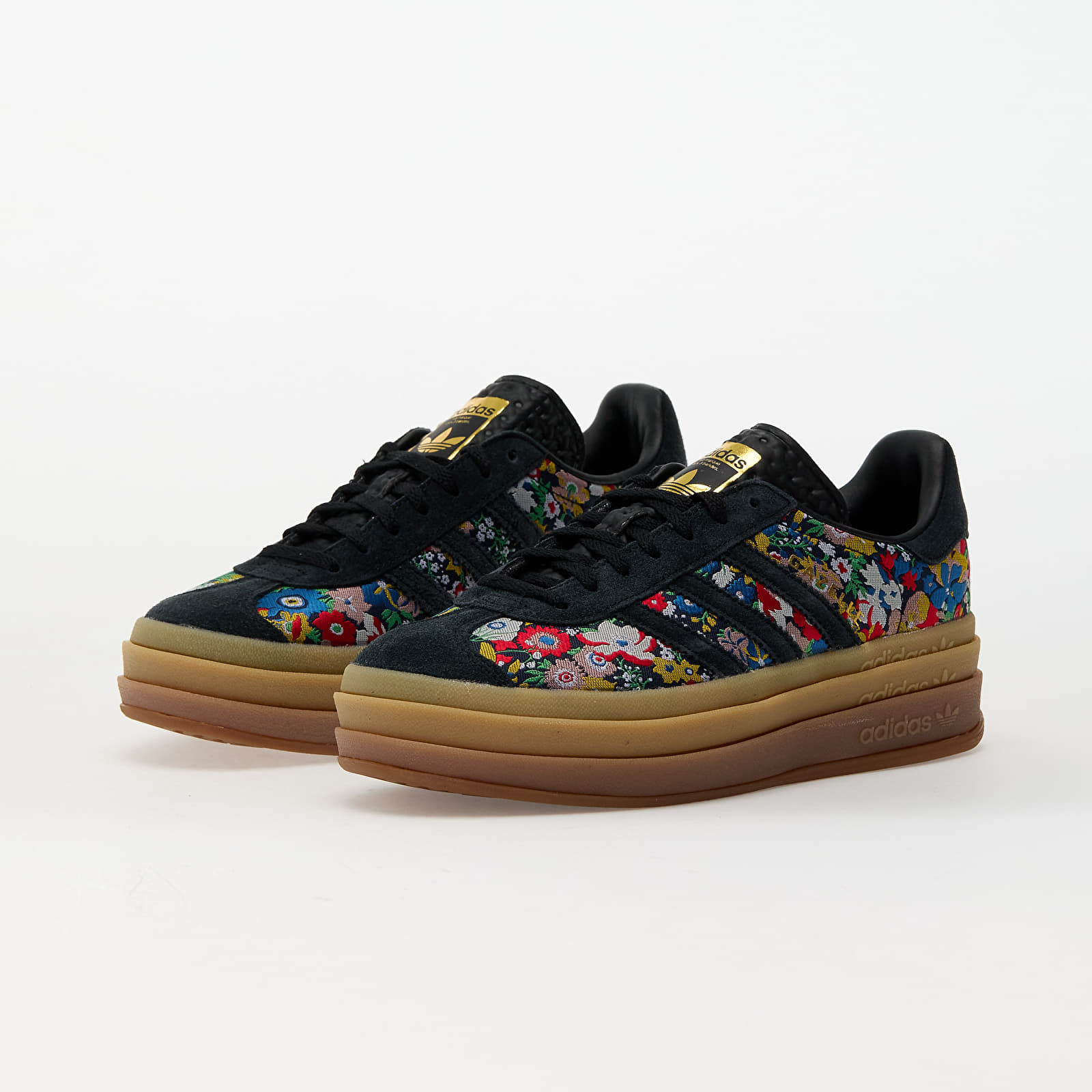 Дамски кецове и обувки adidas x Liberty London Gazelle Bold W Core Black/ Supplier Color/ Gold Metalic