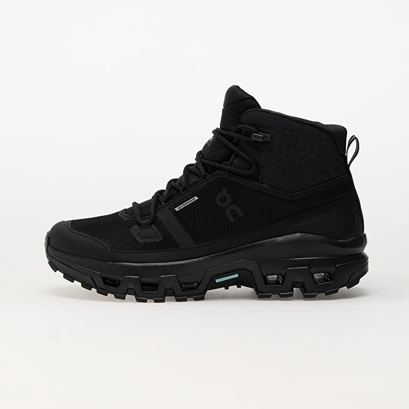 On M Cloudrock Mid WP Black/ Black