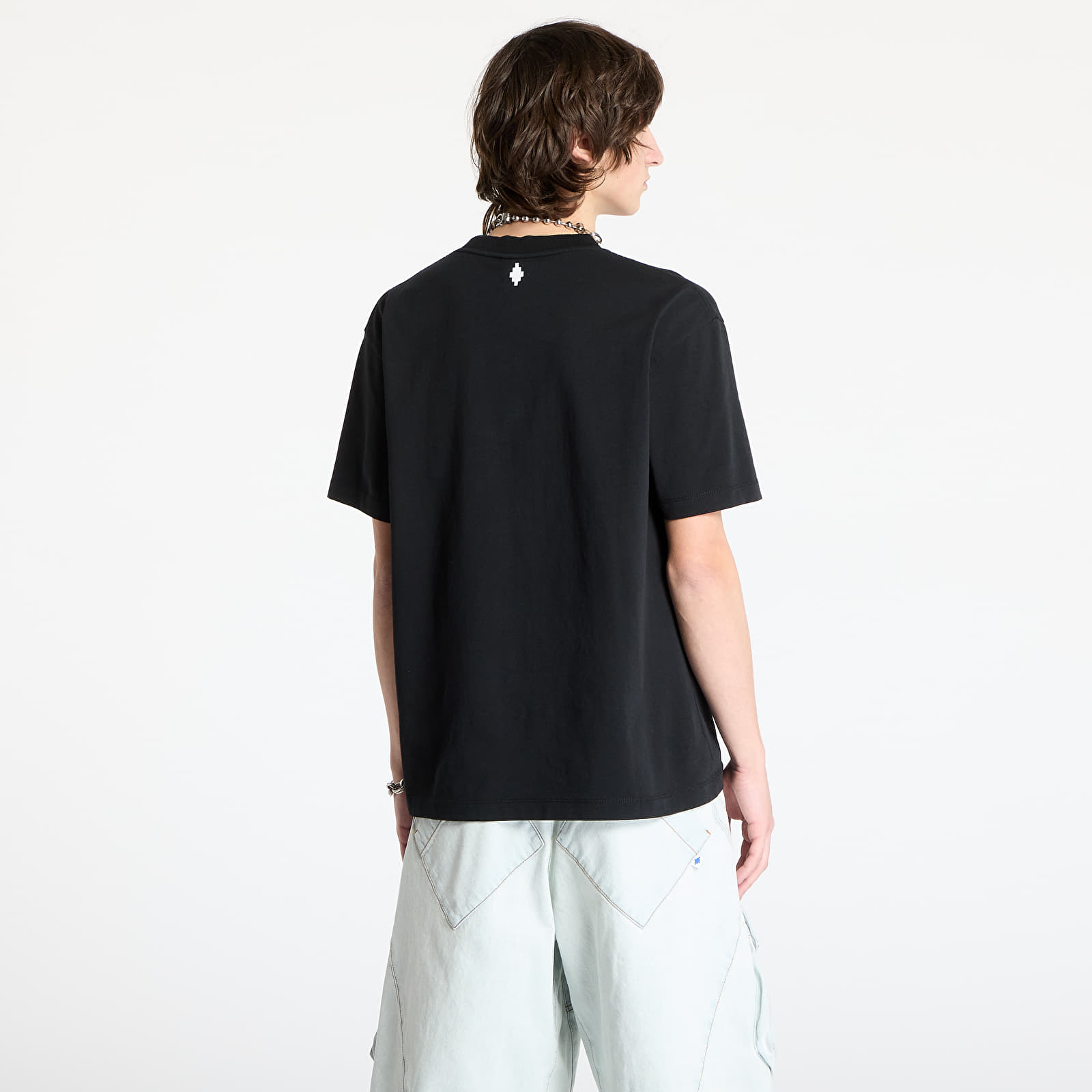 Pánská trička Marcelo Burlon Goodbye Quote Basic T-Shirt Black/ White