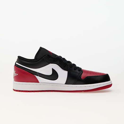 jordan one low red and white