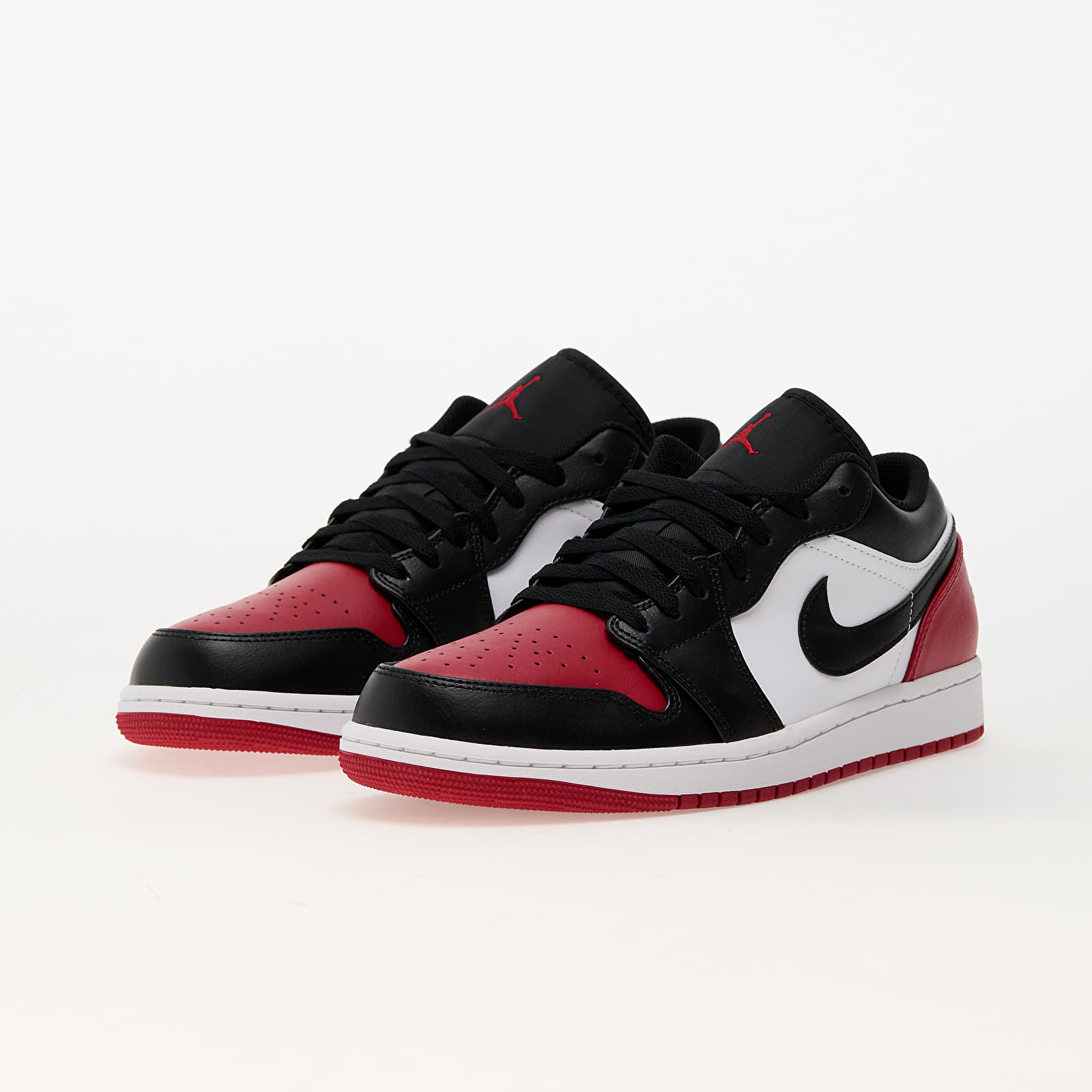 Männer Air Jordan 1 Low White/ Black-Varsity Red-White