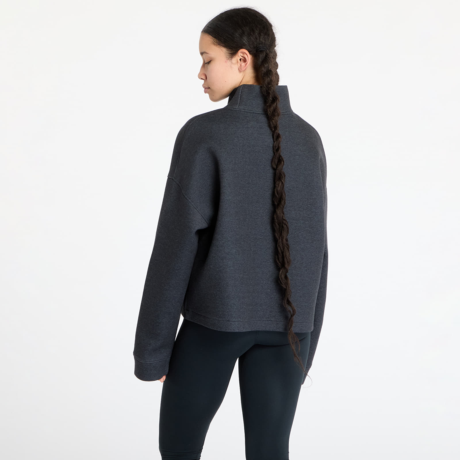 Női kapucnis pulcsik The North Face Mock Neck Relaxed Sweater TNF Black