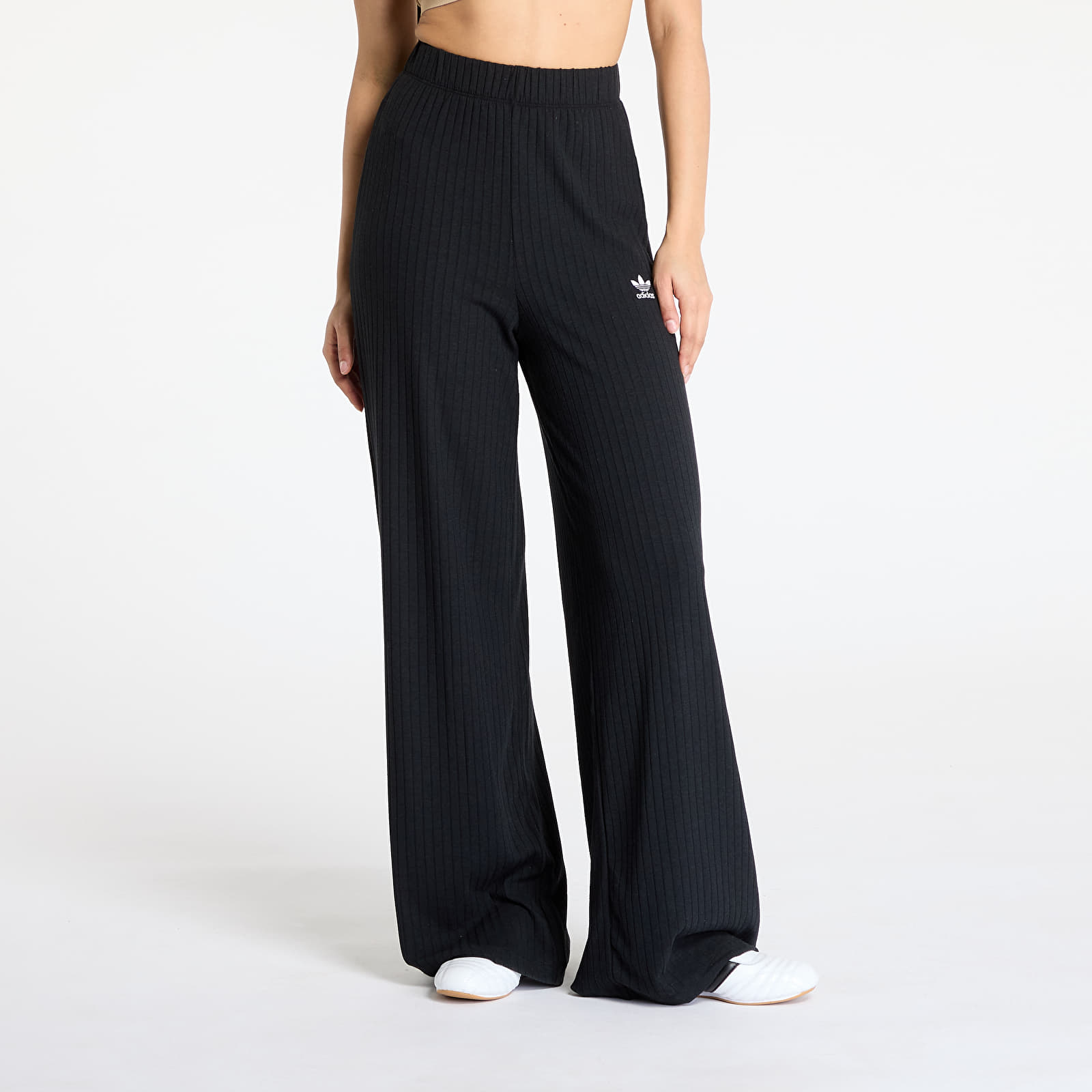 Women's sweatpants adidas Essentials Wide Rib Pants Black