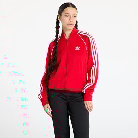 Mikina adidas SST Adicolor Classics Tracktop UNISEX Better Scarlet/ White