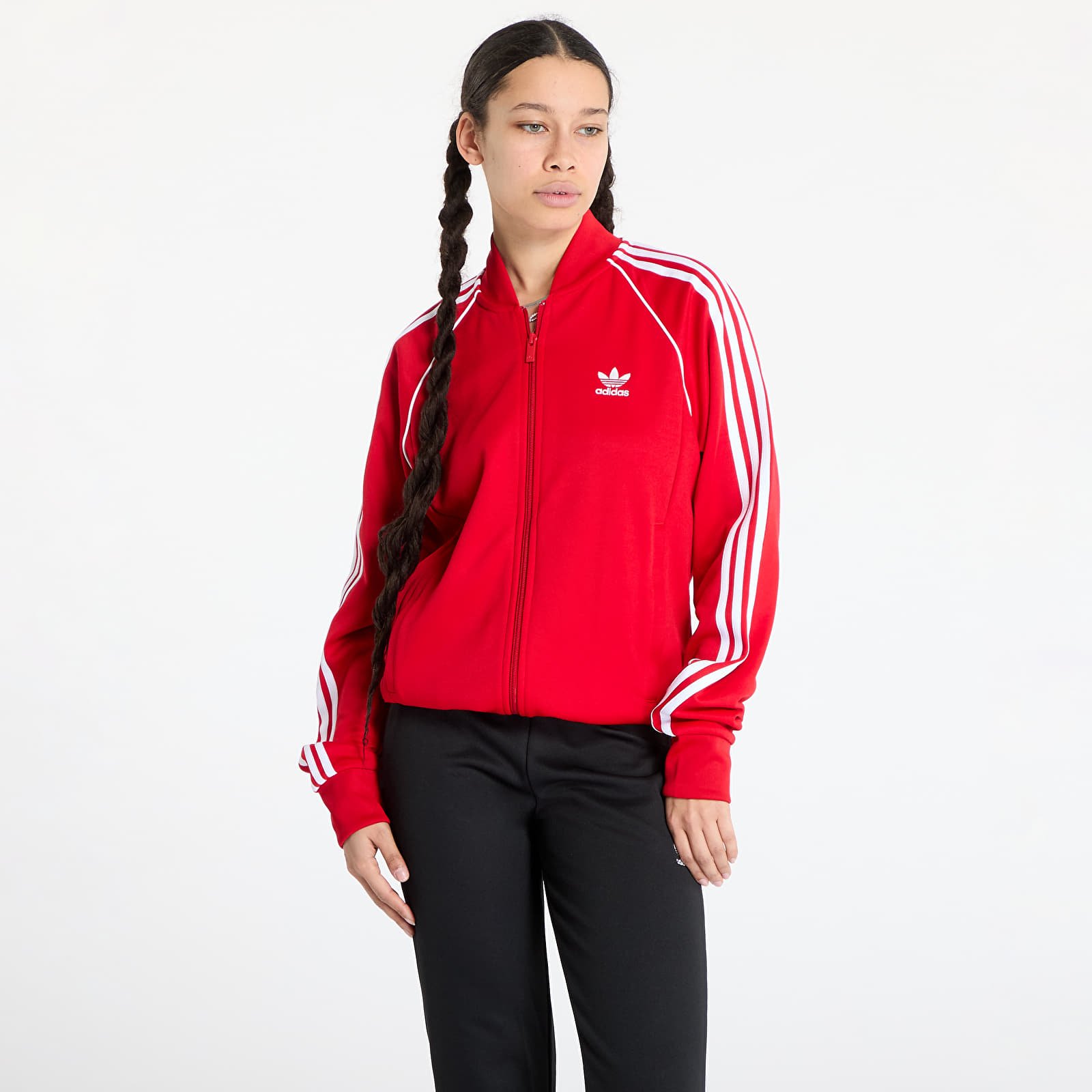 Hoodies and sweatshirts  adidas SST Adicolor Classics Tracktop UNISEX Better Scarlet/ White