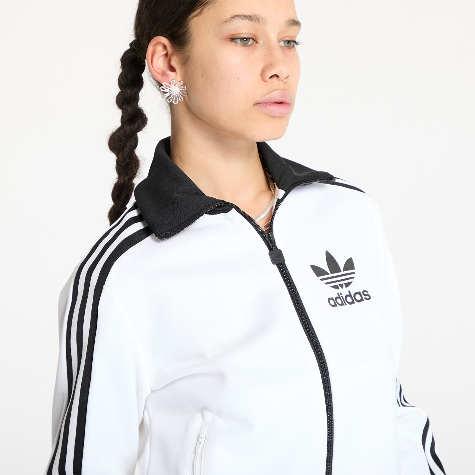 Hoodies and sweatshirts  adidas Adicolor Classic Track Top White