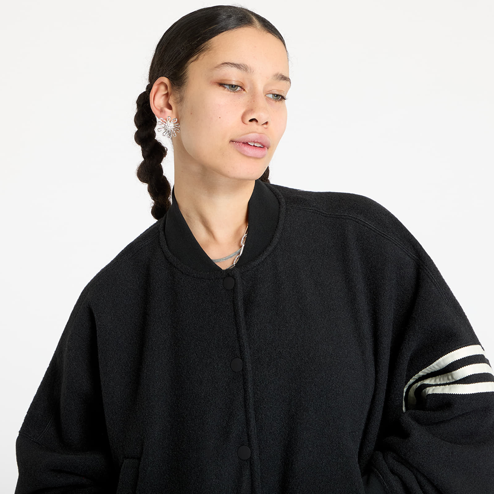 Kurtki adidas Neuclassics Boucle Bomber Jacket Black/ Black/ Cream White