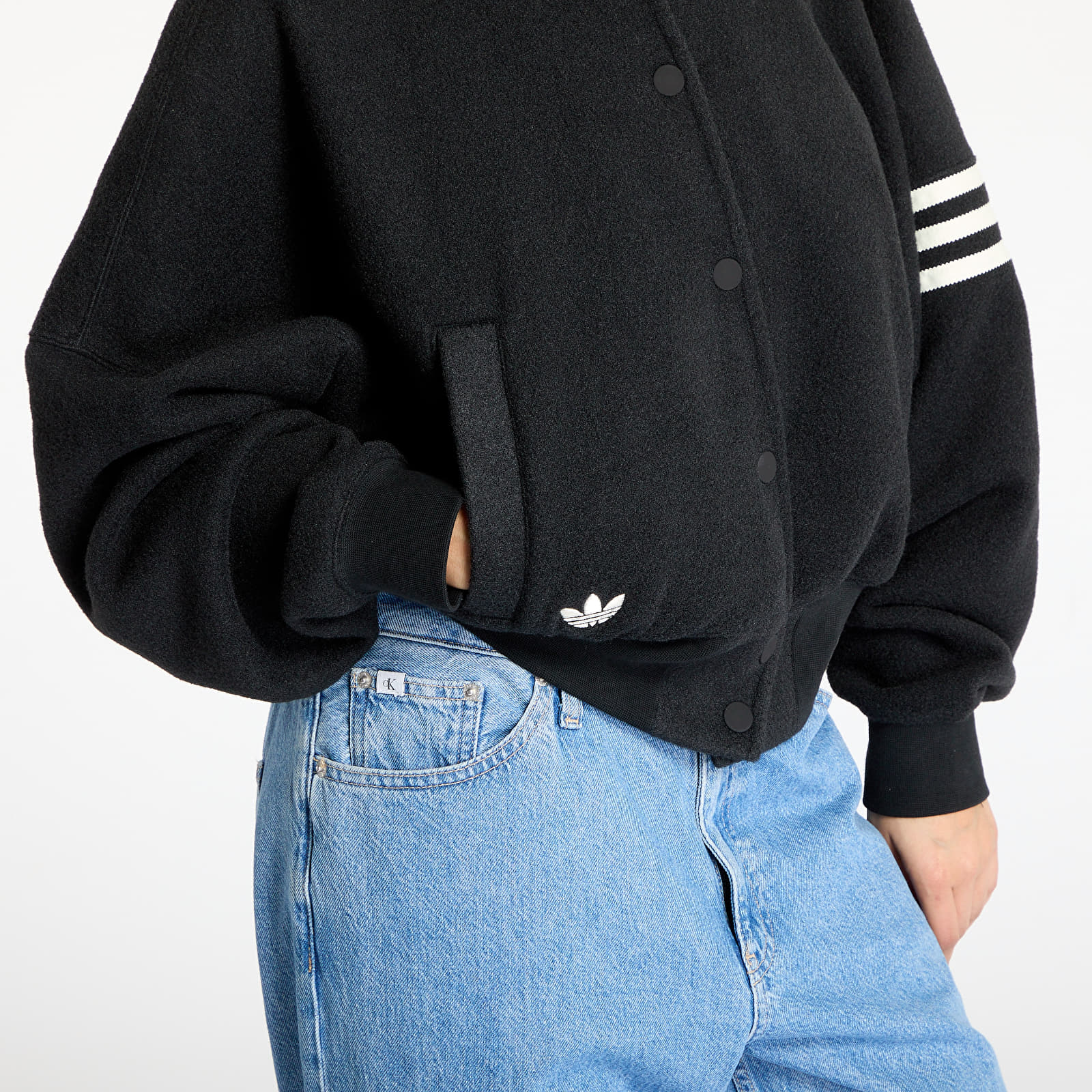 Kurtki adidas Neuclassics Boucle Bomber Jacket Black/ Black/ Cream White