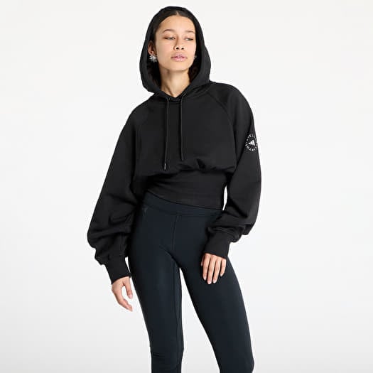 Mikina adidas By Stella McCartney Cro-Packed Hoodie Black