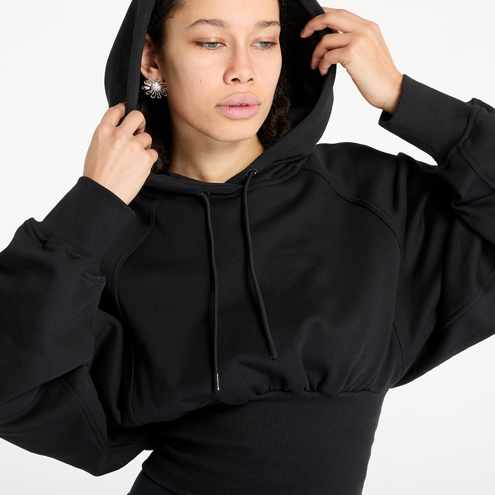 Hoodies and sweatshirts  adidas By Stella McCartney Cro-Packed Hoodie Black